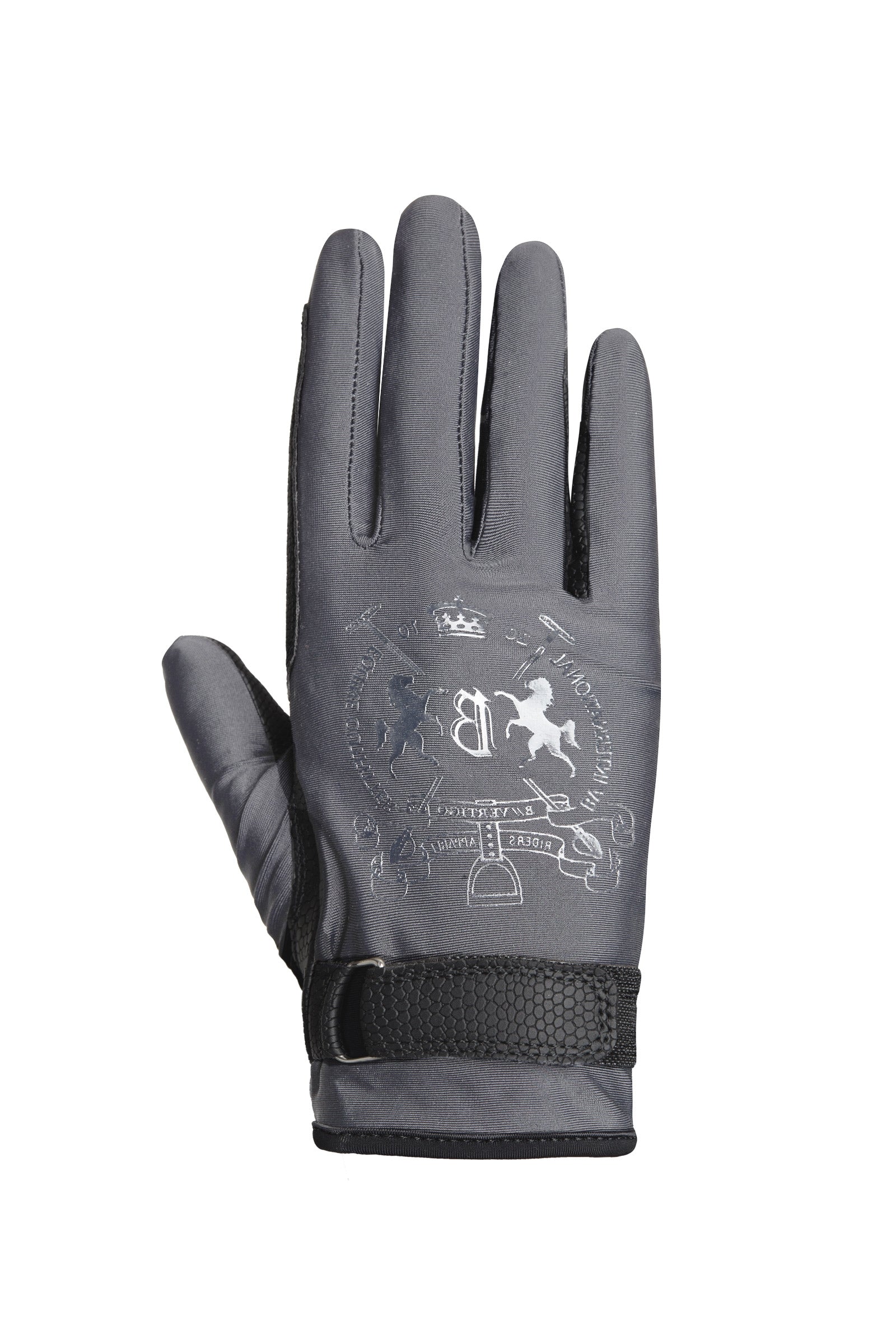 B Vertigo Laia Women's Riding Gloves with Logo Print Riding Gloves