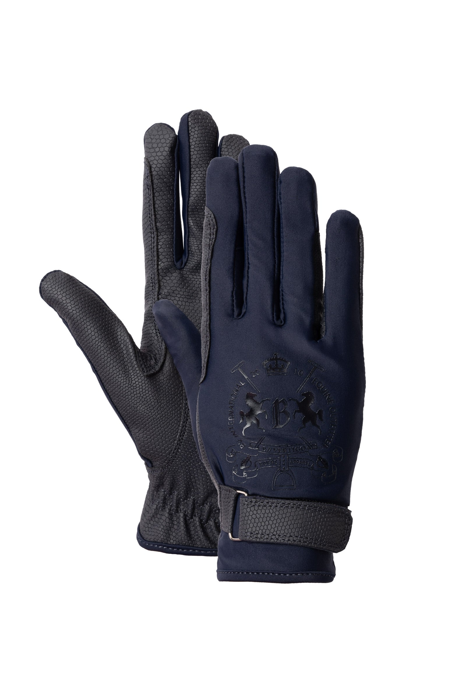B Vertigo Laia Women's Riding Gloves with Logo Print Riding Gloves