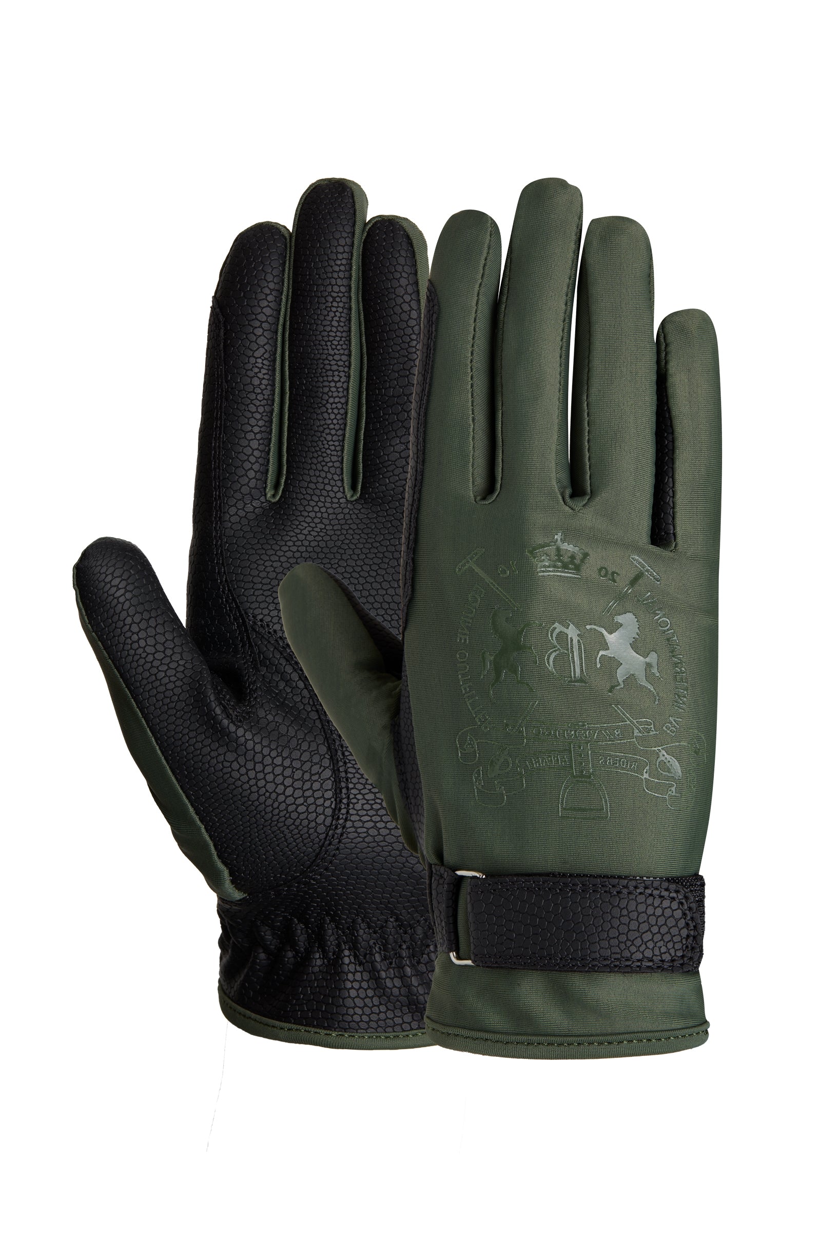 B Vertigo Gants d'équitation Laia, femme, avec logo imprimé Gants d'équitation