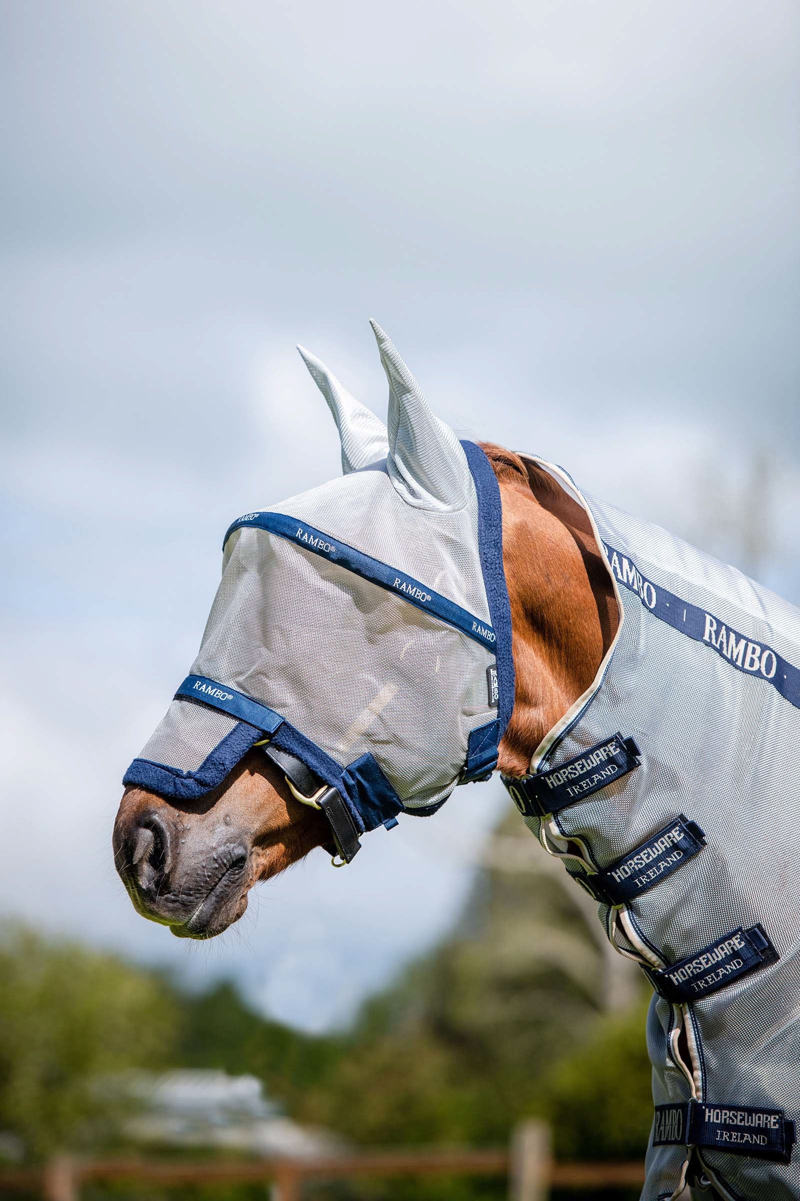 Horseware Rambo Plus Masque anti-mouches Anti-mouches cheval