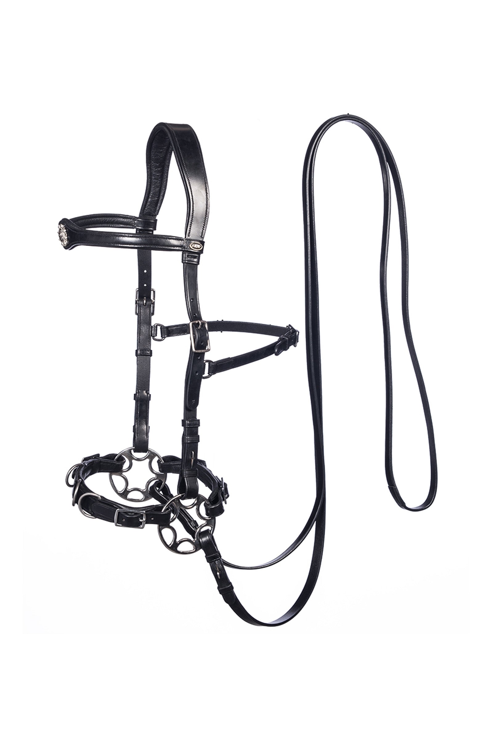 F.R.A. Freedom Riding Articles Caval Compl. Cavemore Bridle (Syst.2) w/ Scissors & Reins Briderie et enrênements