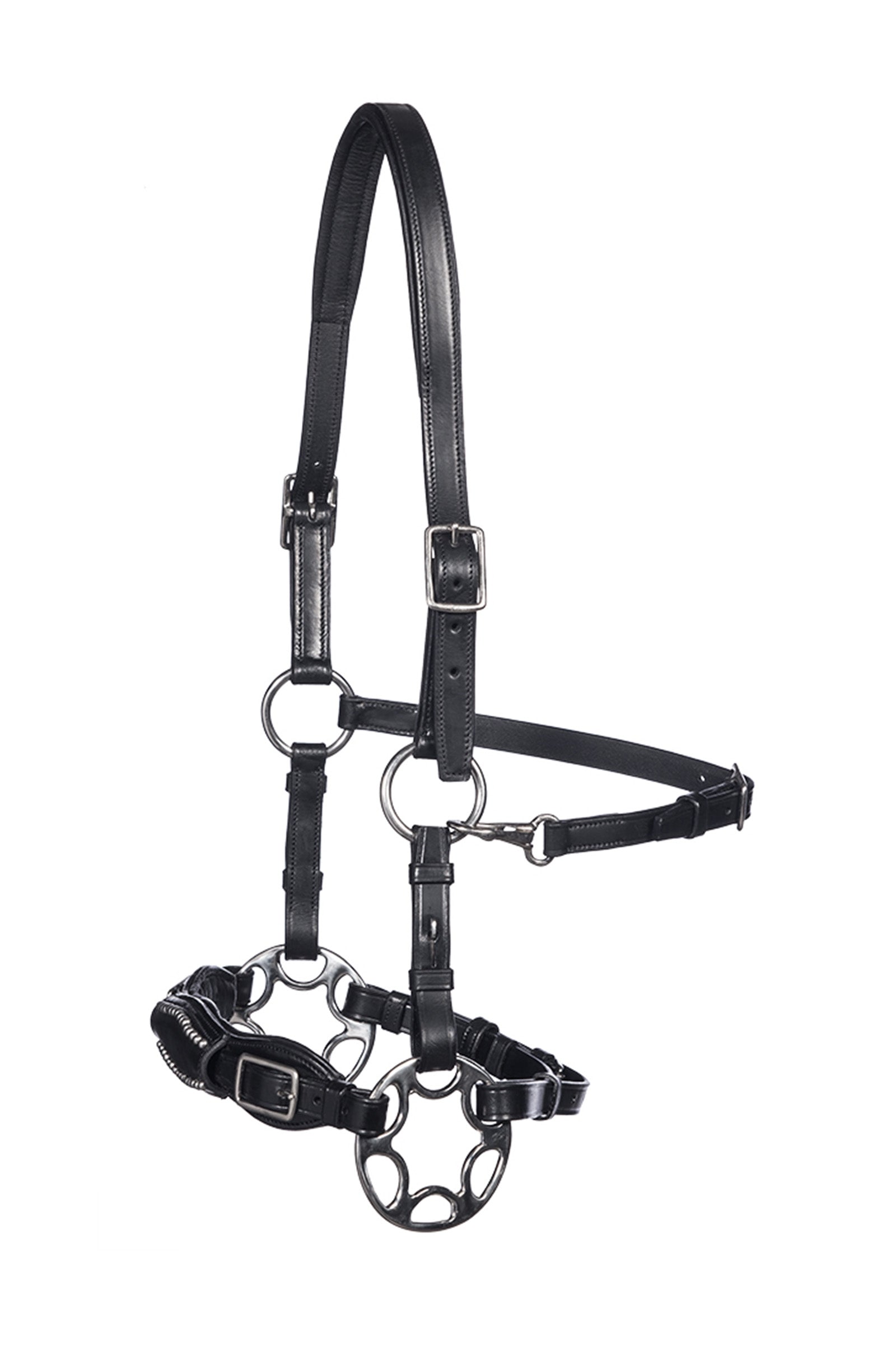 F.R.A. Freedom Riding Articles Miranti Hackamore (System 2) Leather, Jaw Straps, w/ Scissors Briderie et enrênements