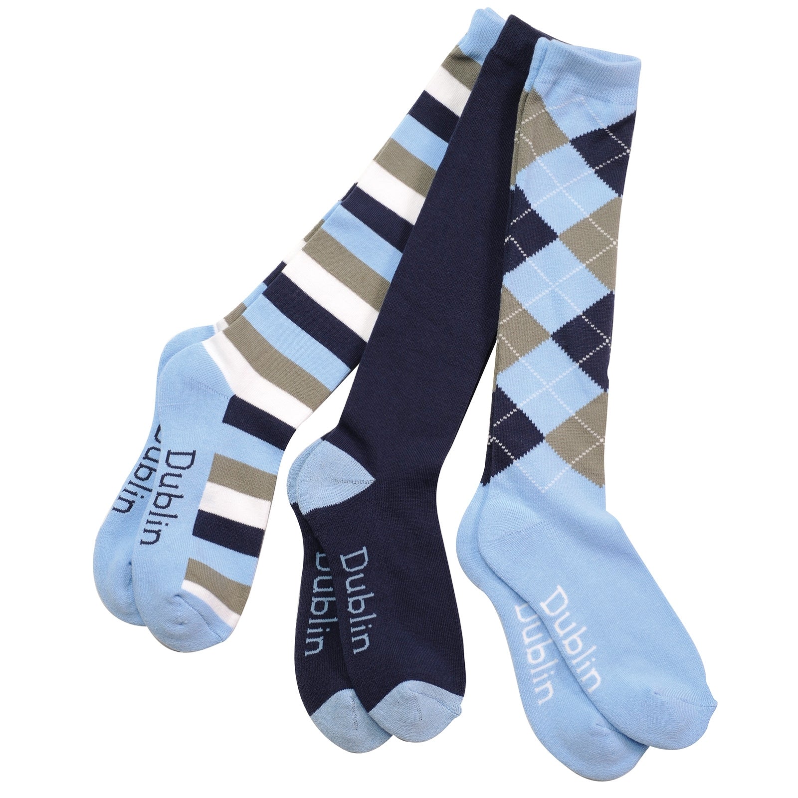 Dublin Lot de 3 paires de chaussettes Dublin/3 motifs Chaussettes