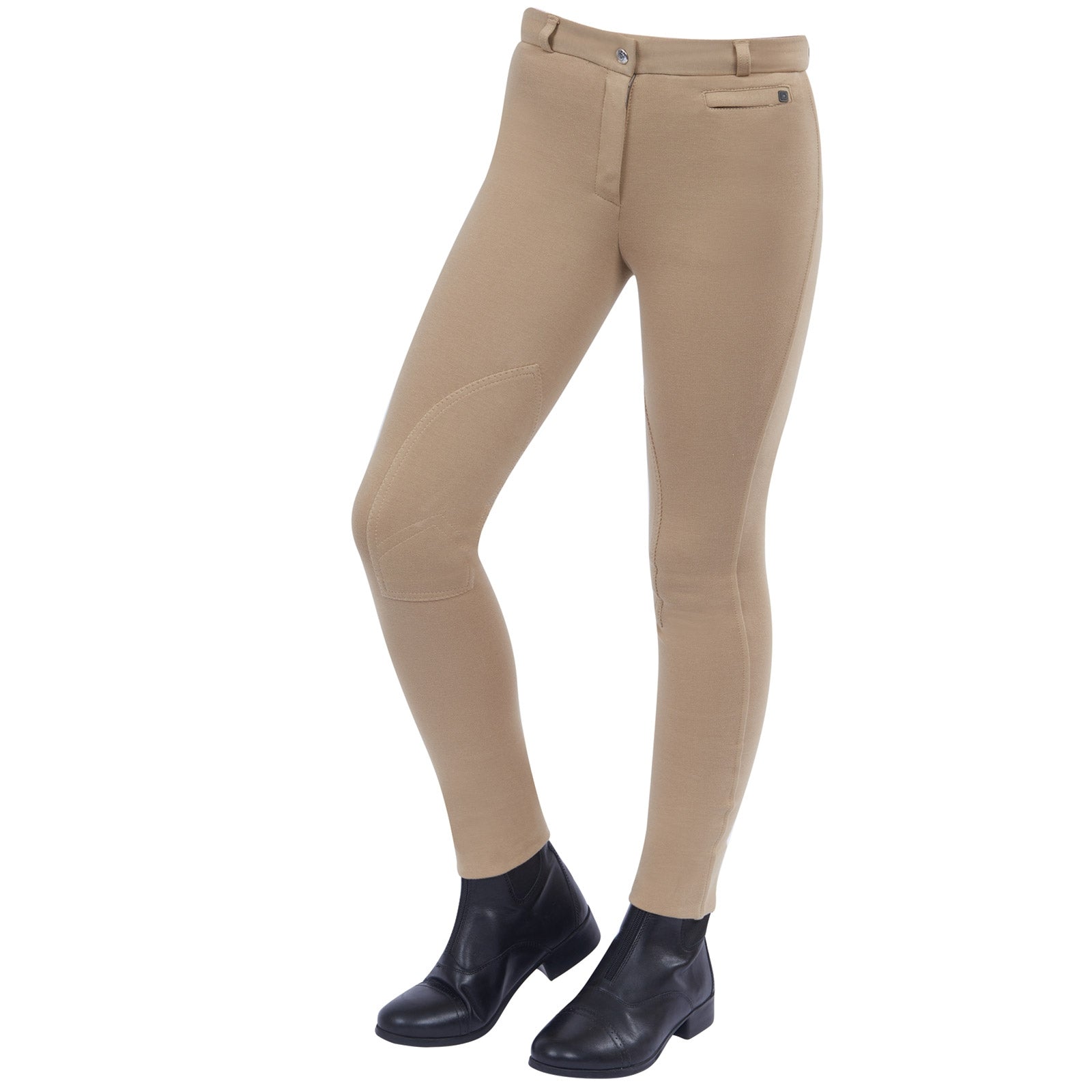 Dublin Pantalon d'équitation Jodhpurs à basanes Supa-fit Zip Up, enfant Vêtements d'équitation enfant