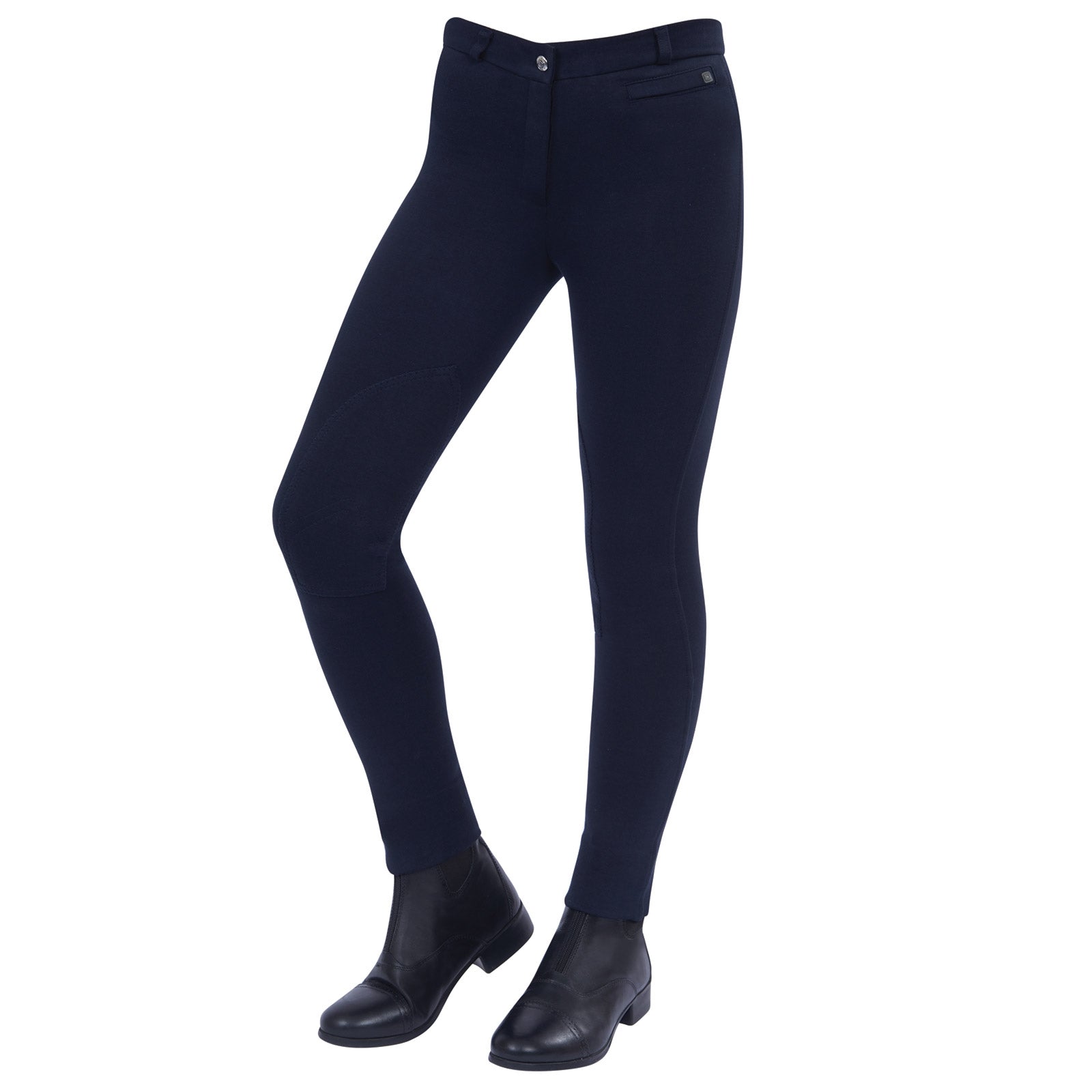 Dublin Pantalon d'équitation Jodhpurs à basanes Supa-fit Zip Up, enfant Vêtements d'équitation enfant