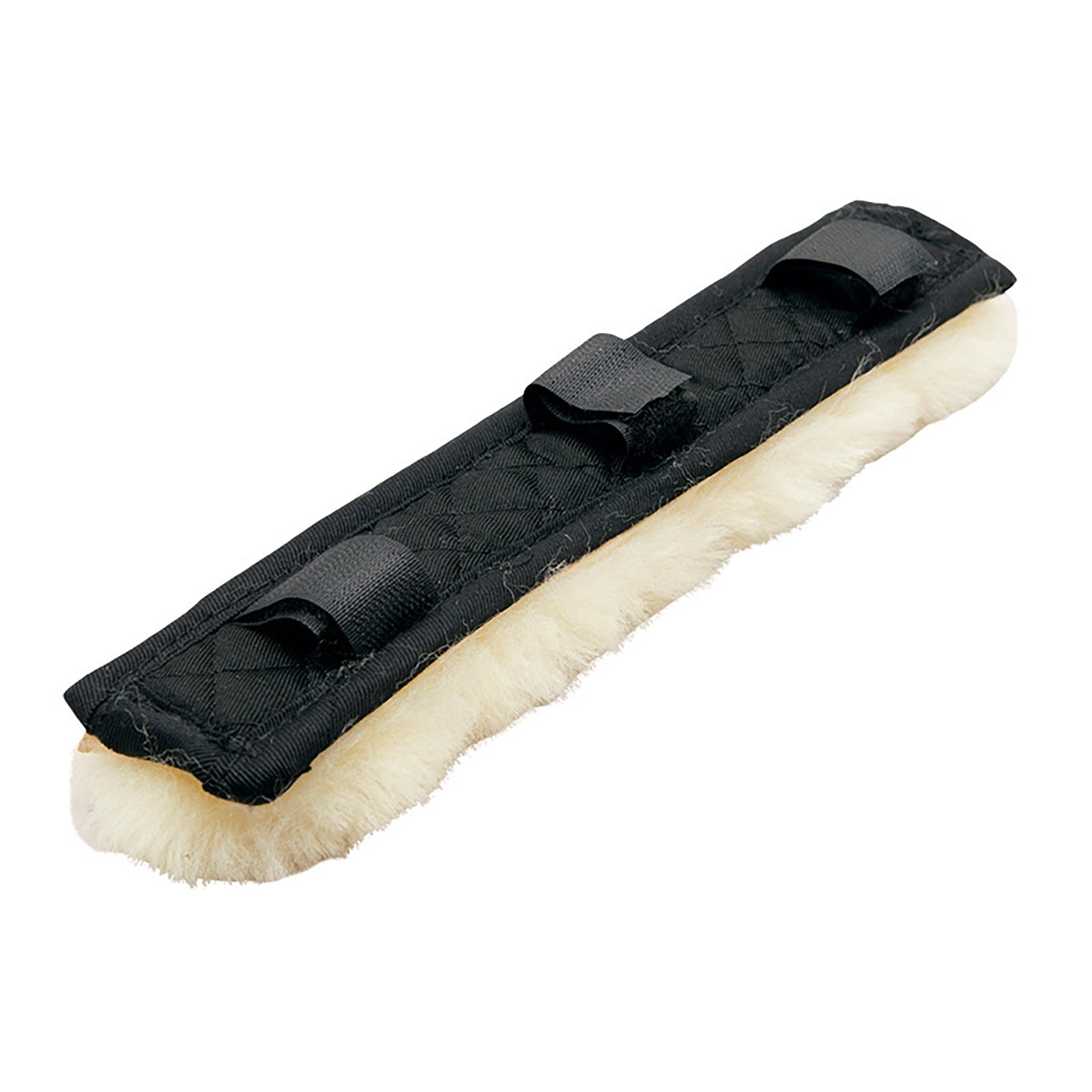 Kavalkade Fourreau de têtière et muserolle en mouton véritable, 3 velcros Briderie et enrênements