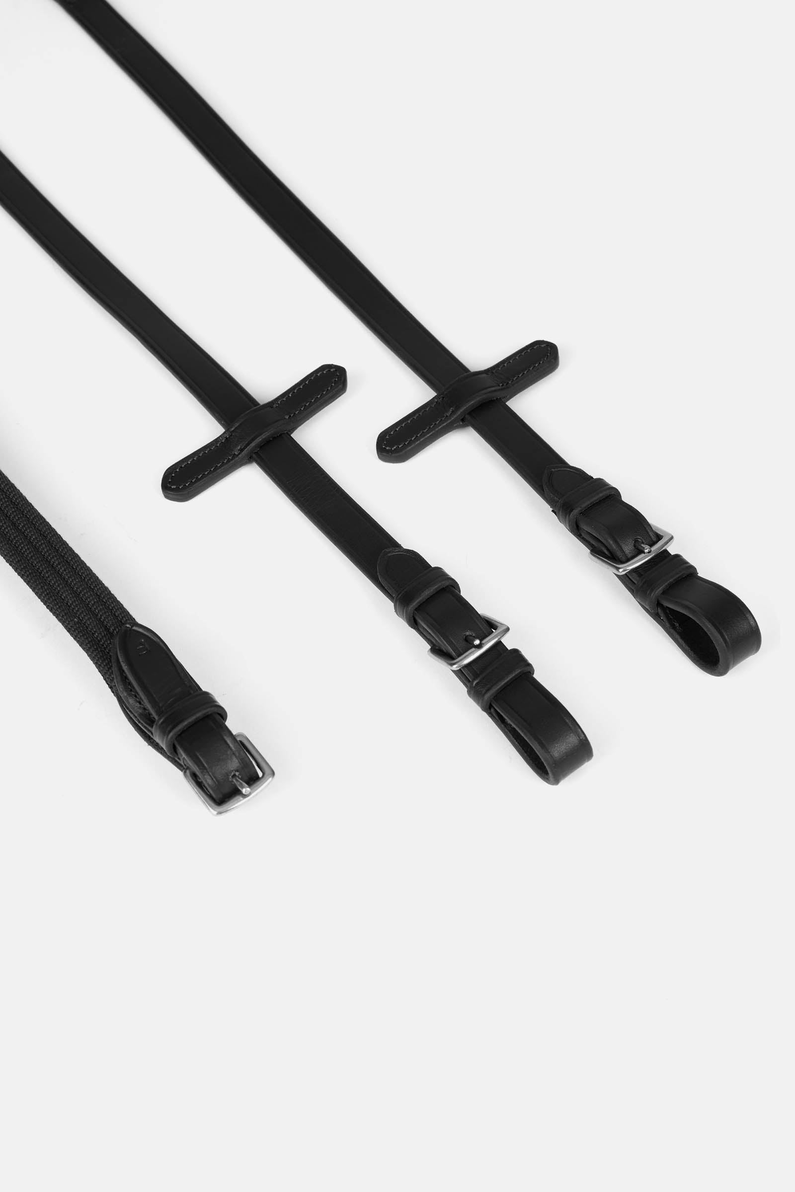 Horze Rubber Thumb Shaped Grip Reins Bridles & Reins