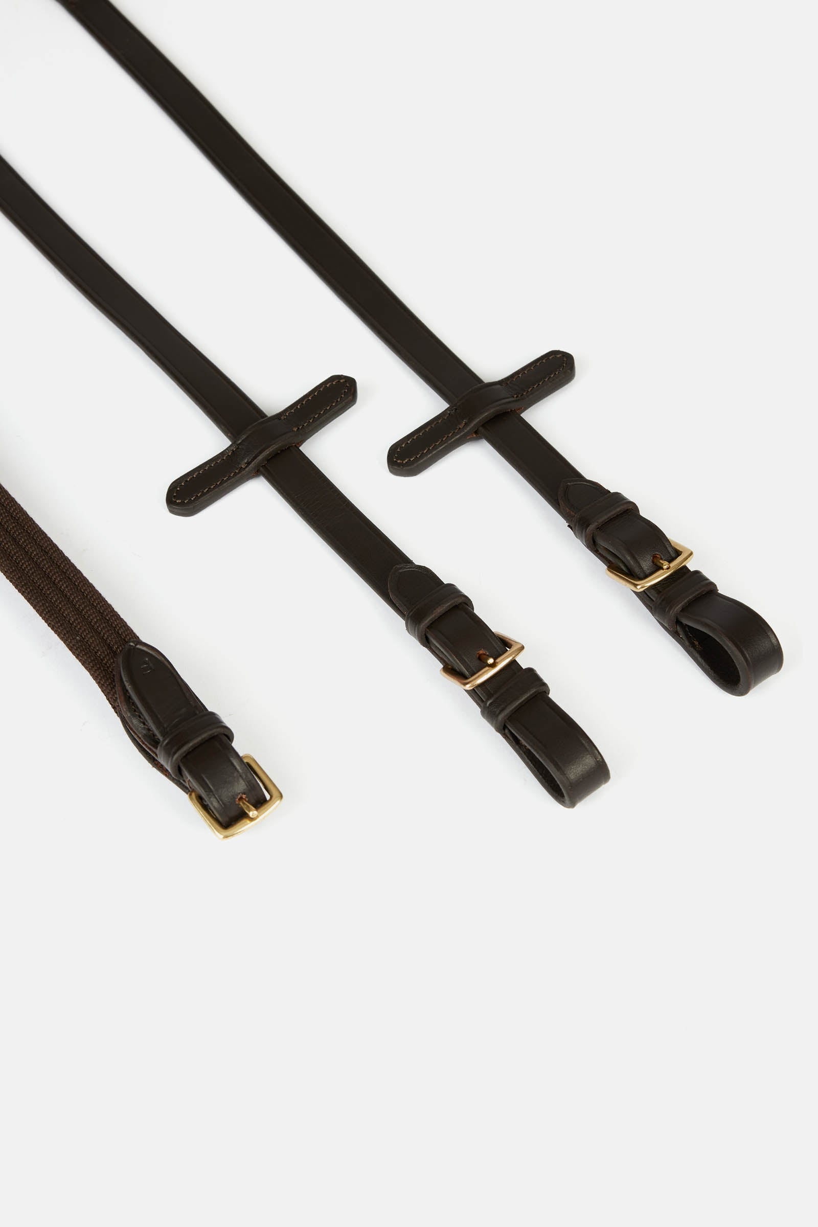 Horze Rubber Thumb Shaped Grip Reins Bridles & Reins