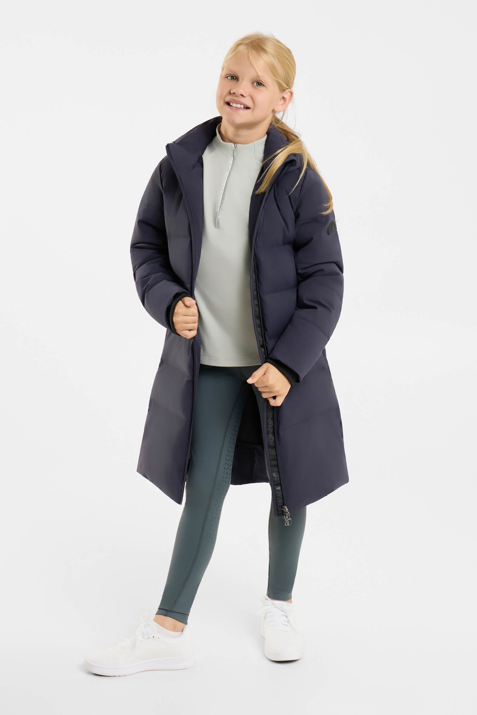 Horze Paloma Kid's Long Padded Coat Kids Apparel