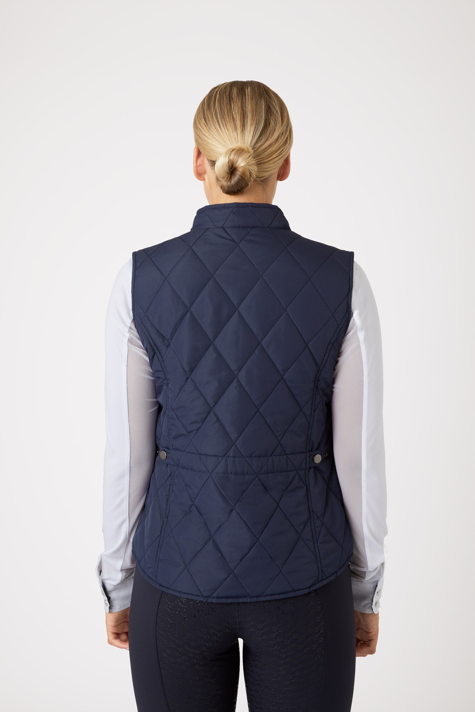 Gilet femme Kerrits équestre bouffant bleu cheval imprimé Gilet femme Kerrits équestre bouffant bleu cheval imprimé