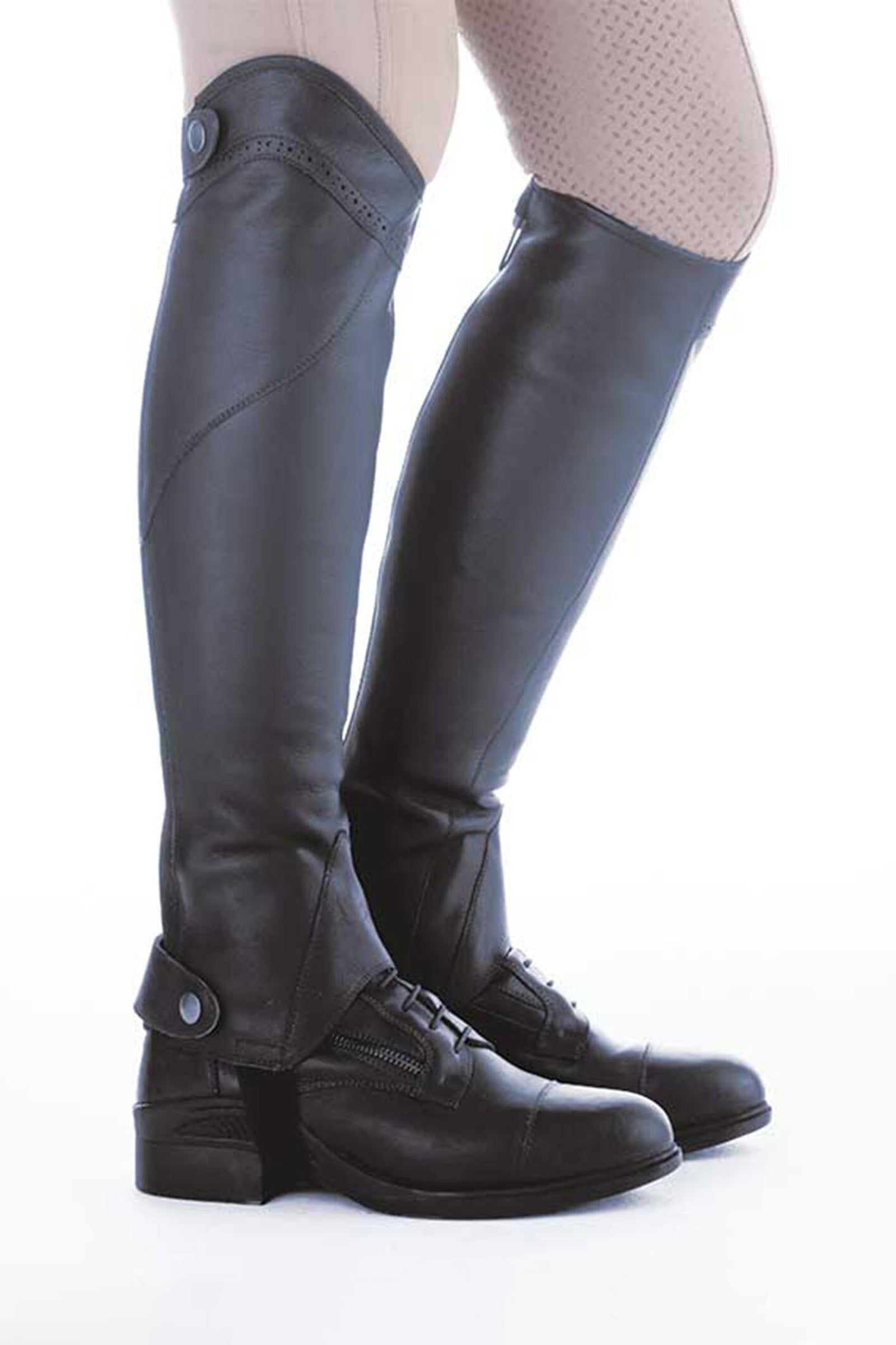 Kavalkade Mini-chaps en cuir huilé Remus Bottes d'équitation & chaps