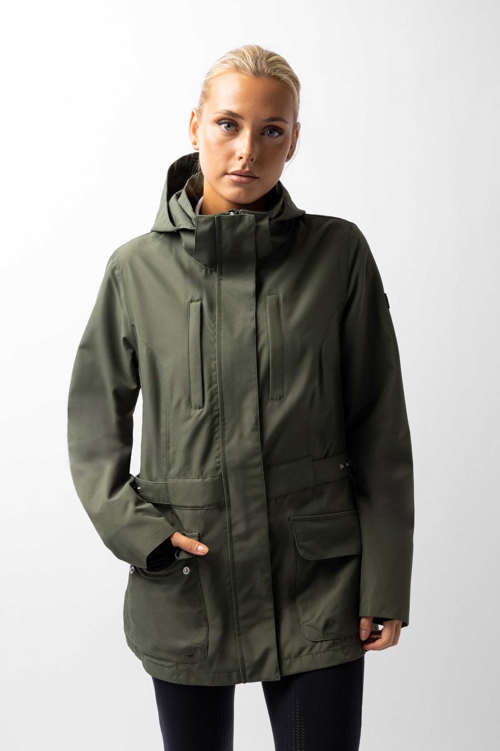 Horze Jadine Women's Technical Waterproof Riding Jacket Summer Riding Jacket Vêtements d'équitation femme
