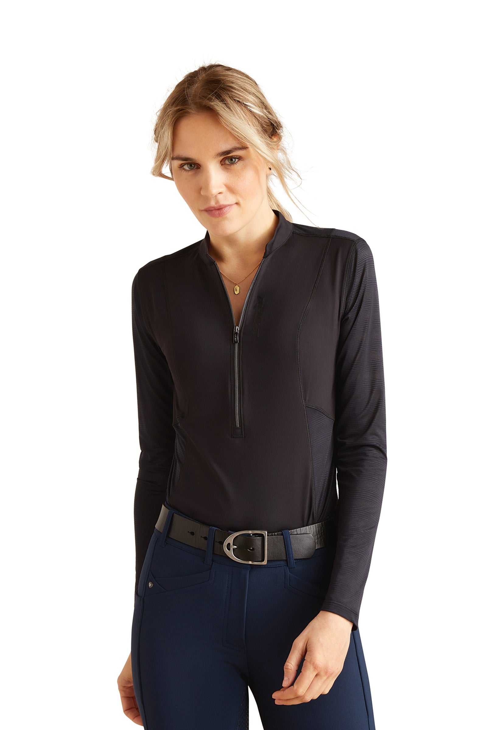 Ariat Breathe haut technique pour femme à manches longues avec 1/4 zip Vêtements d'équitation femme