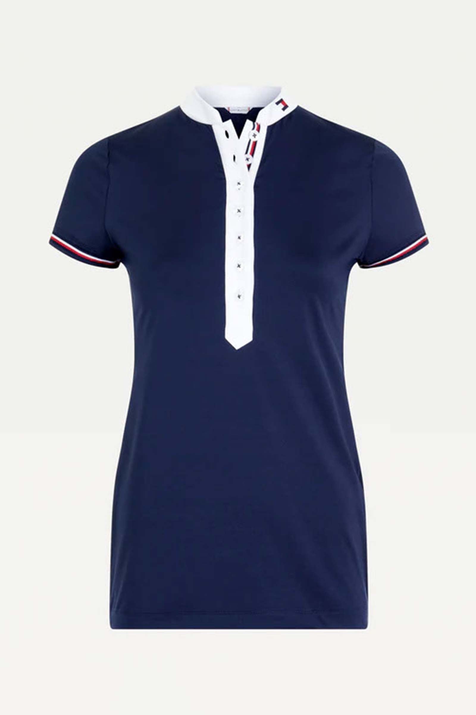 Tommy Hilfiger Equestrian T-Shirt de concours à manches courtes pour femmes Vêtements d'équitation femme