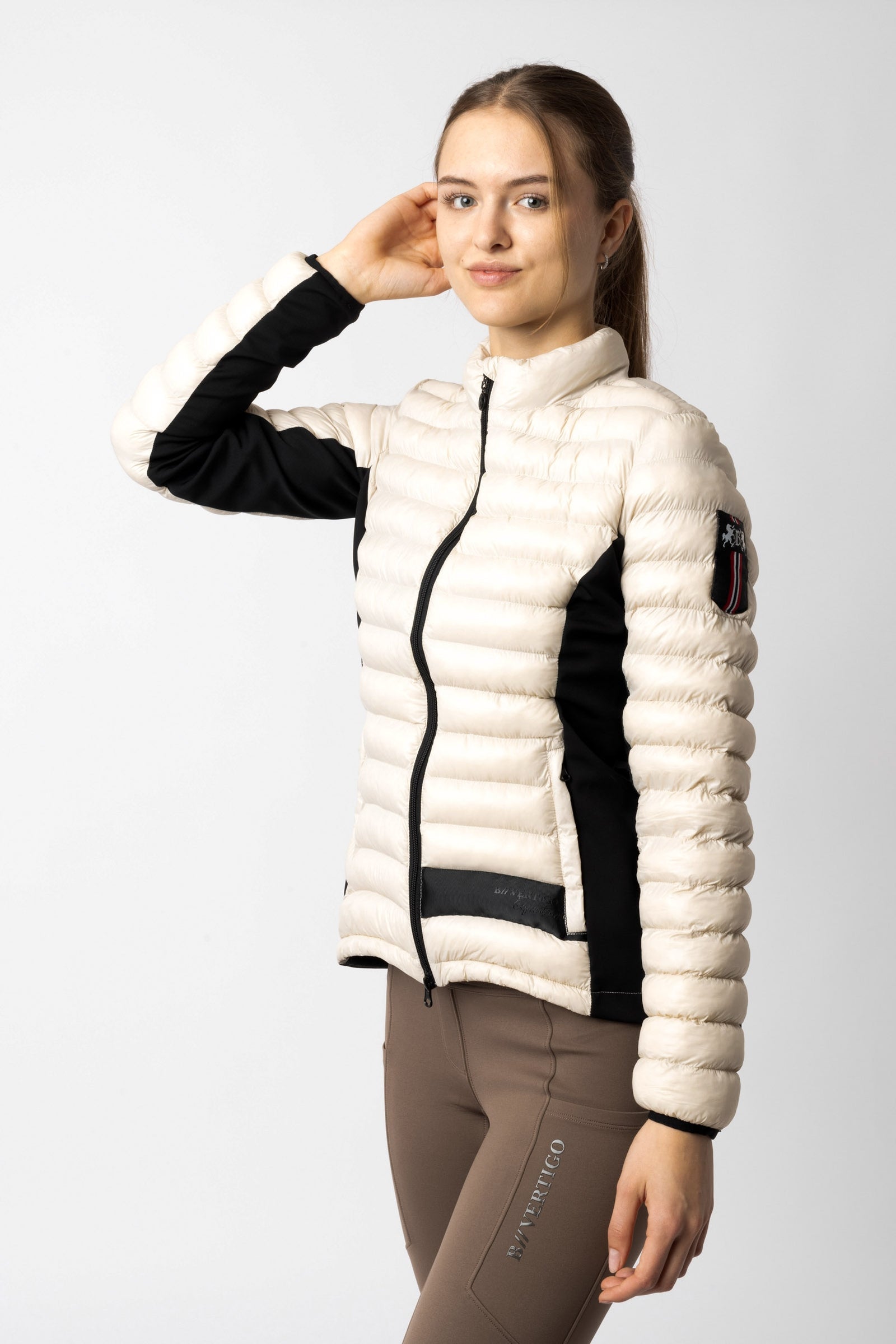 B Vertigo Veste d'équitation doudoune ultra légère Simone pour femme Vêtements d'équitation femme