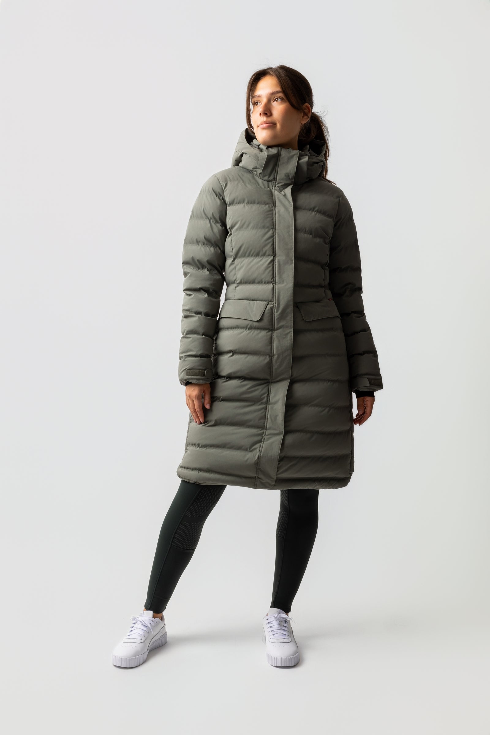B Vertigo Parka imperméable Celeste pour femme Vêtements d'équitation femme