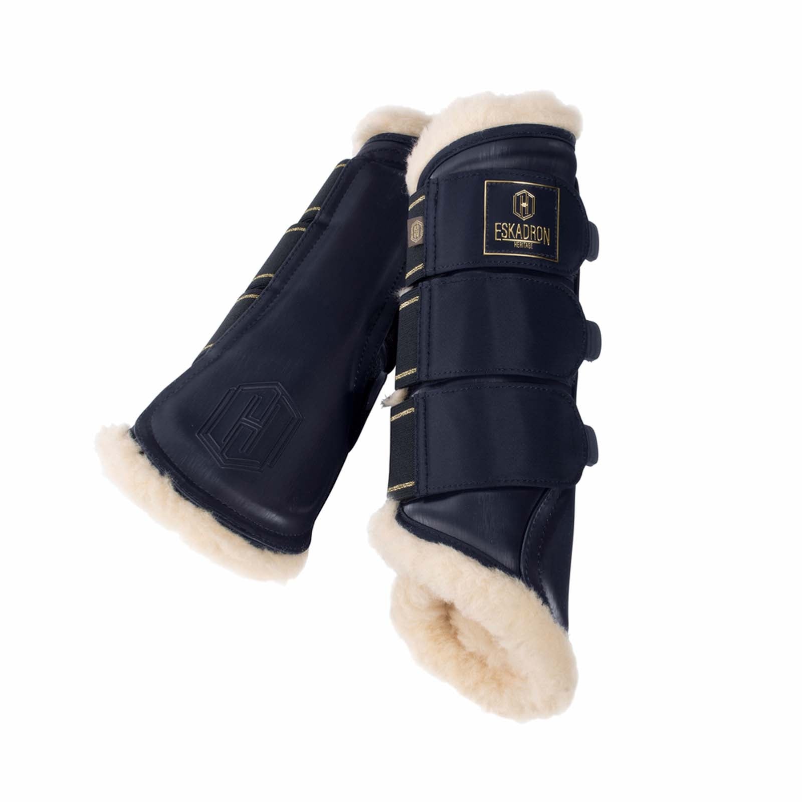 Eskadron Guêtres de protection fermées Protège-tendons Heritage AW21 Softslate Evo-Wool Leg Protection & Hoof Protection for Horses