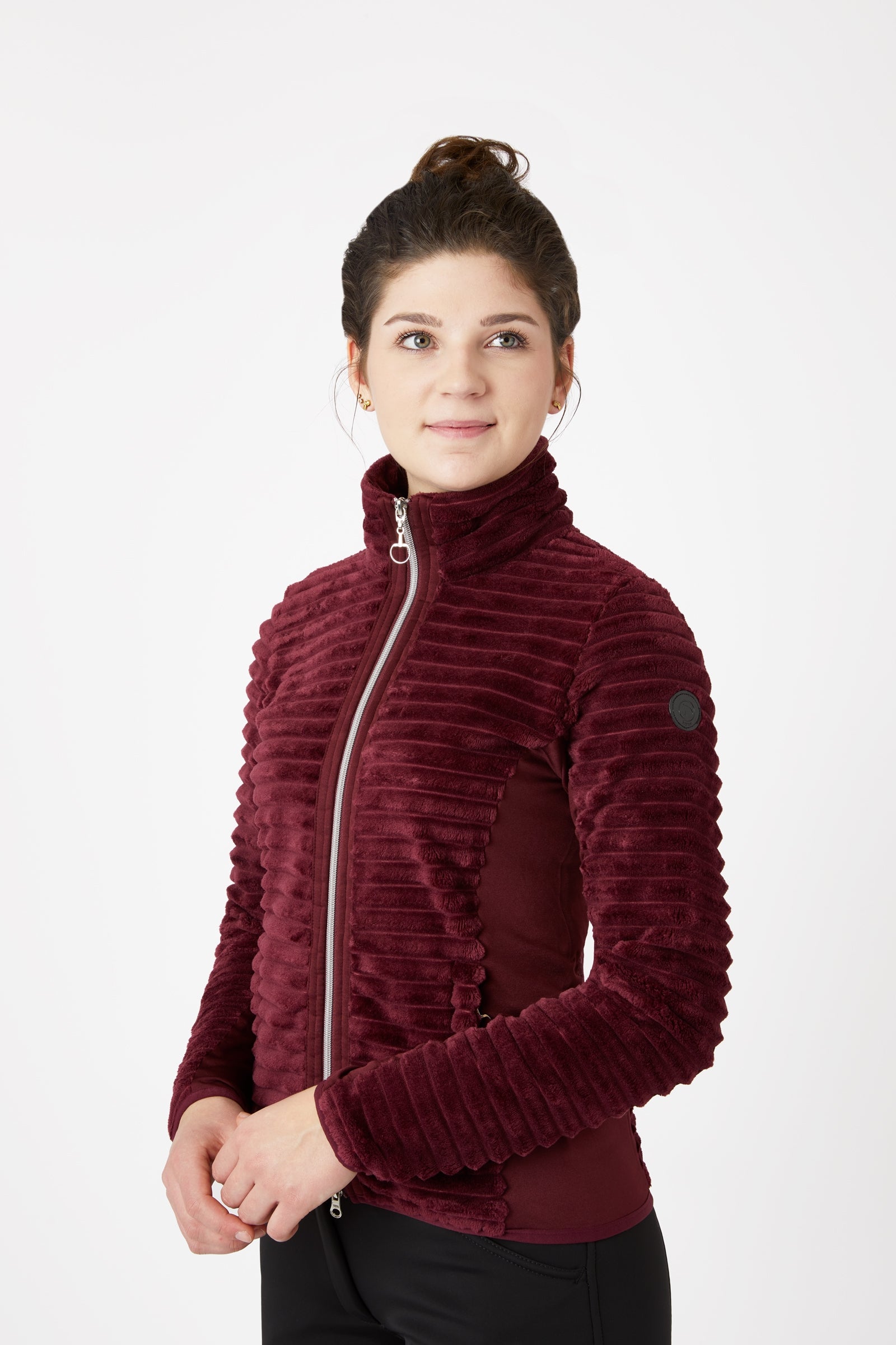Horze Veste d'équitation polaire rayée Della, femme Vêtements d'équitation femme