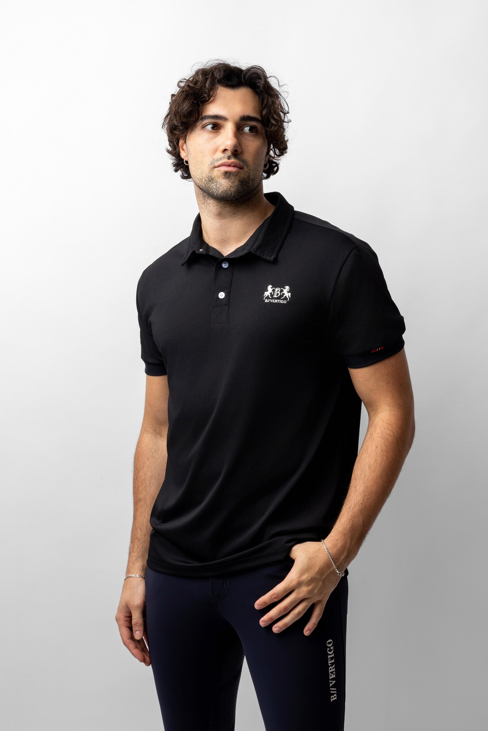 B Vertigo Polo fonctionnel Flynn pour homme Vêtements d'équitation homme