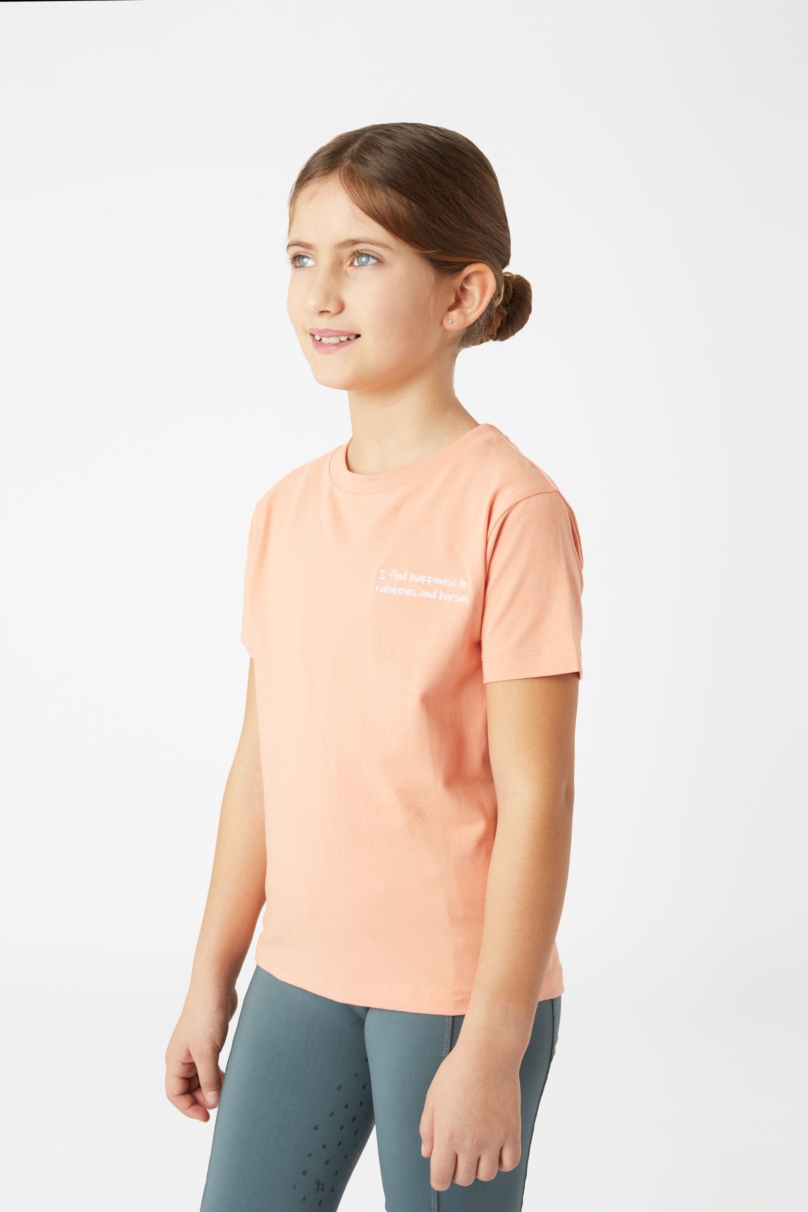 Horze T-shirt Calina avec broderie, enfant Vêtements d'équitation enfant
