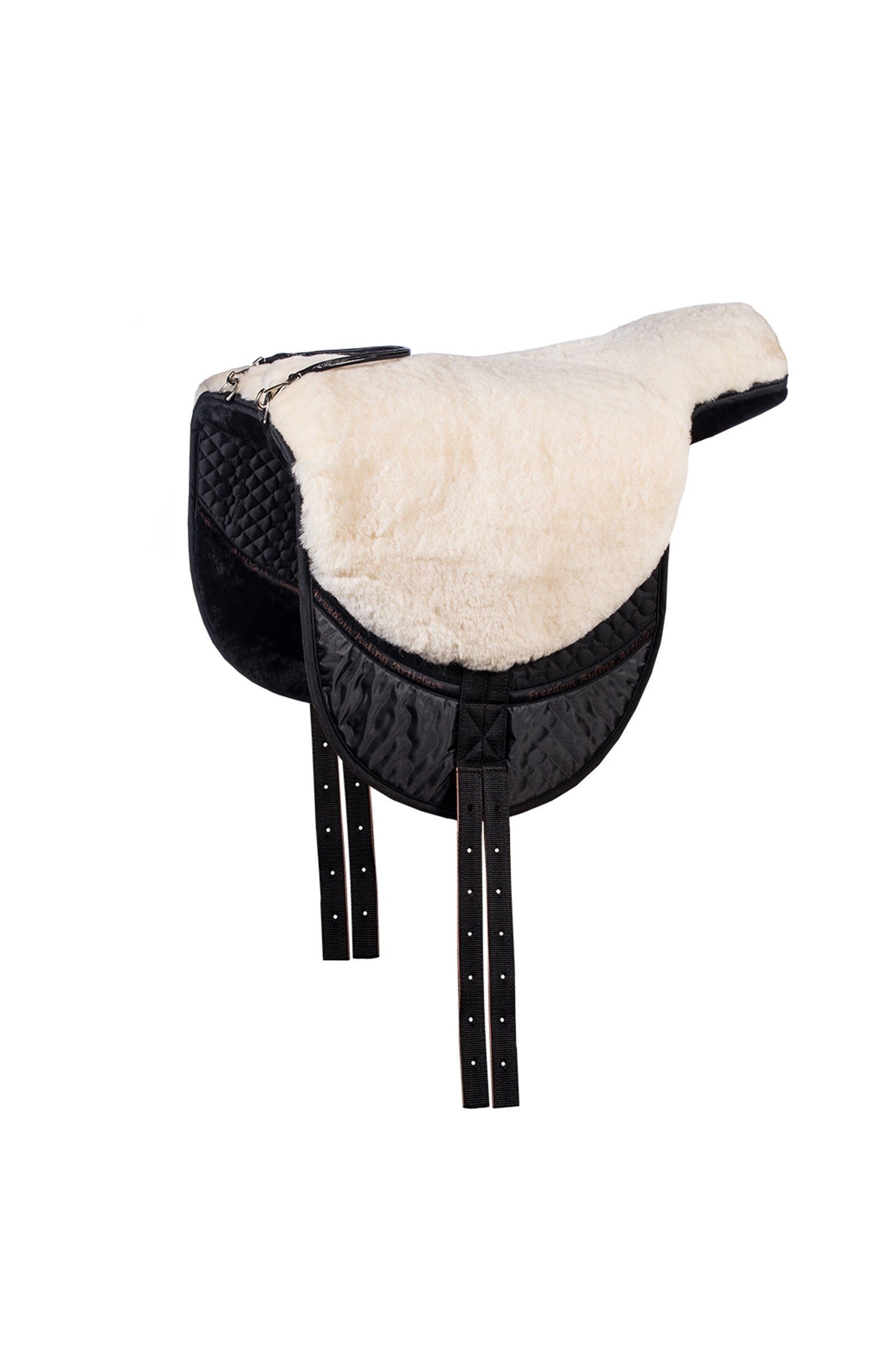 F.R.A. Freedom Riding Articles Macon tapis de monte à cru en peau de mouton (L) Selles & sangles