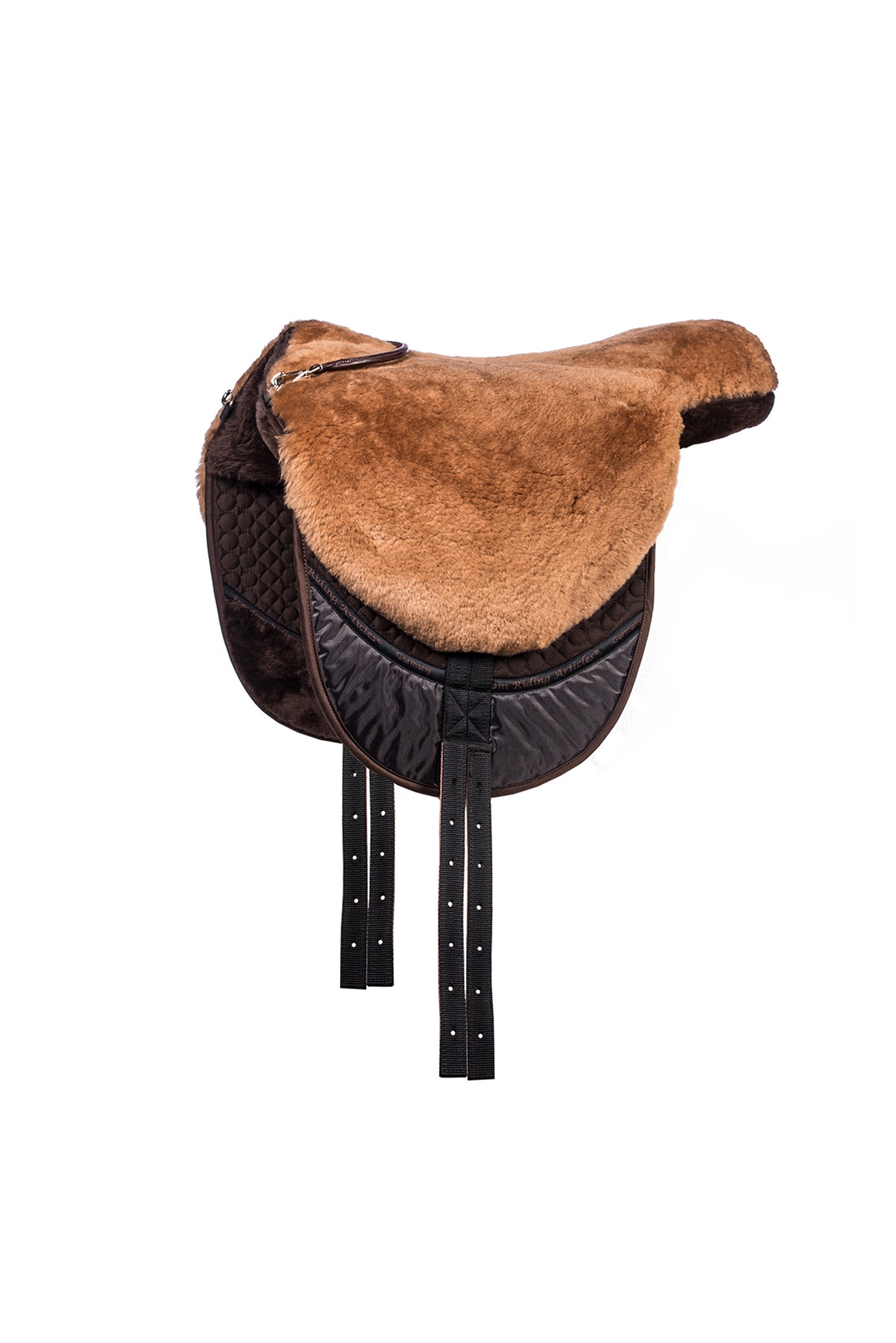 F.R.A. Freedom Riding Articles Macon tapis de monte à cru en peau de mouton (L) Selles & sangles