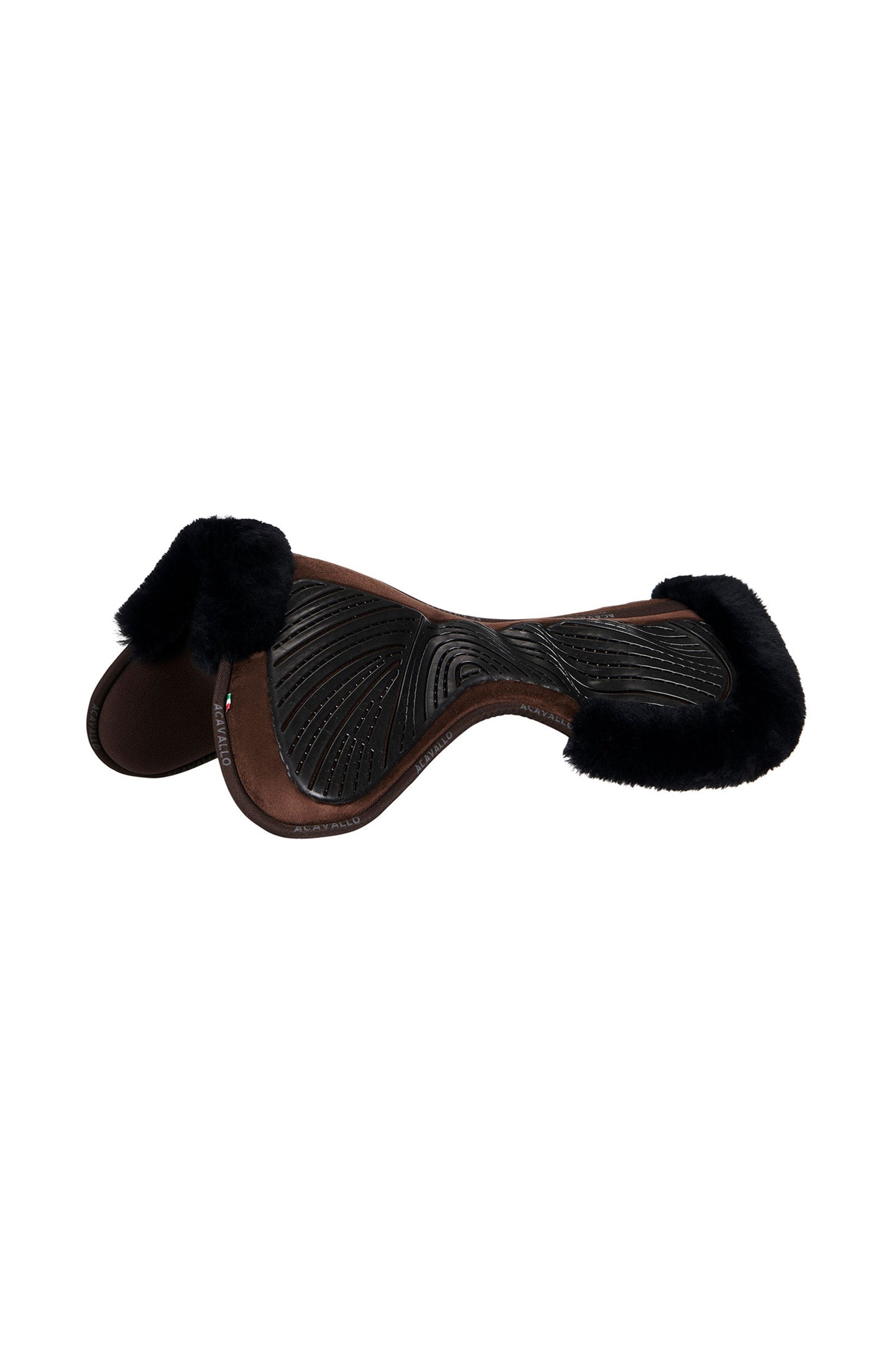 Acavallo Amortisseur en gel et mousse à mémoire de forme Close Contact avec peau de mouton Tapis de selle
