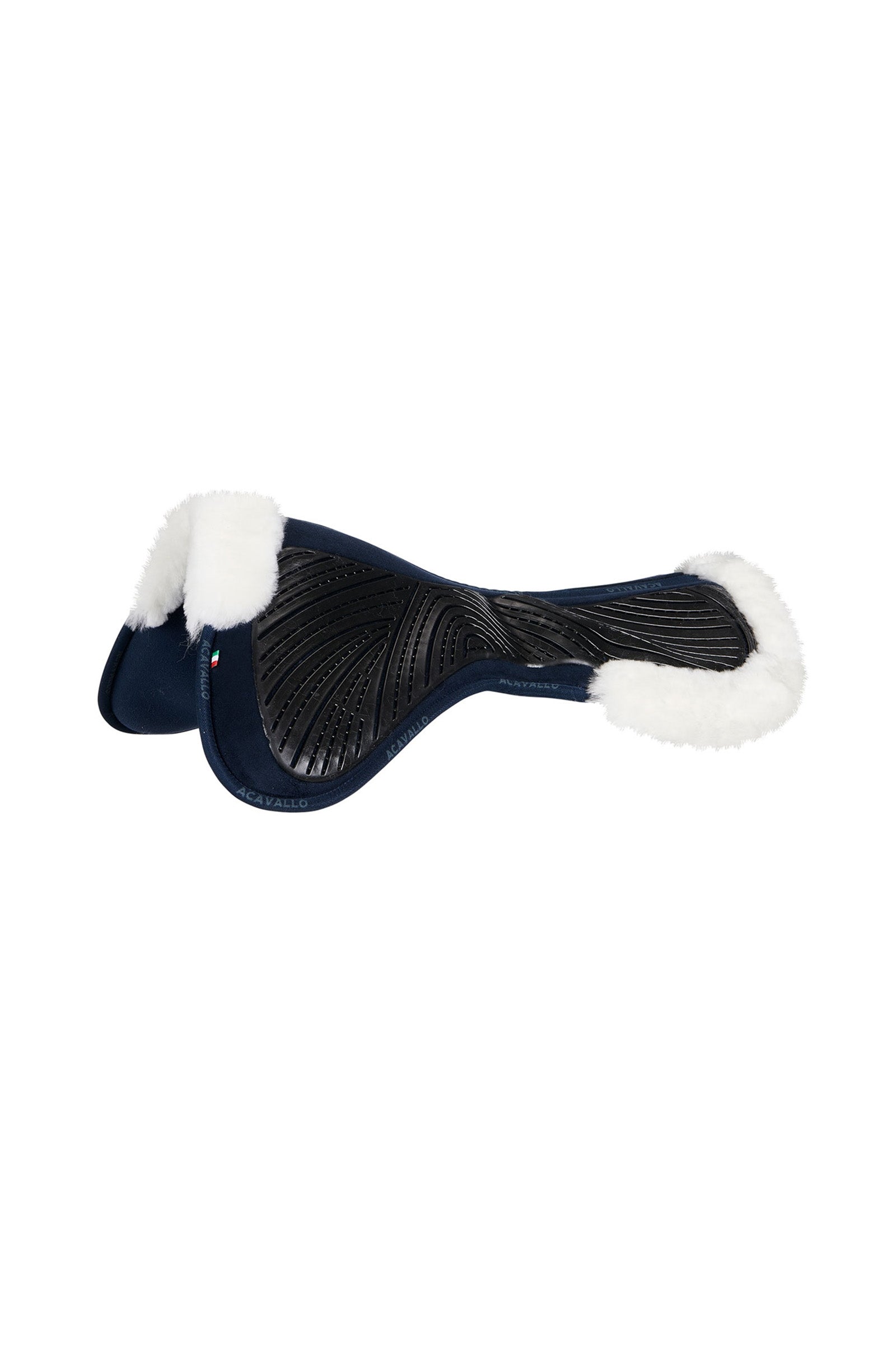 Acavallo Amortisseur en gel et mousse à mémoire de forme Close Contact avec peau de mouton Tapis de selle