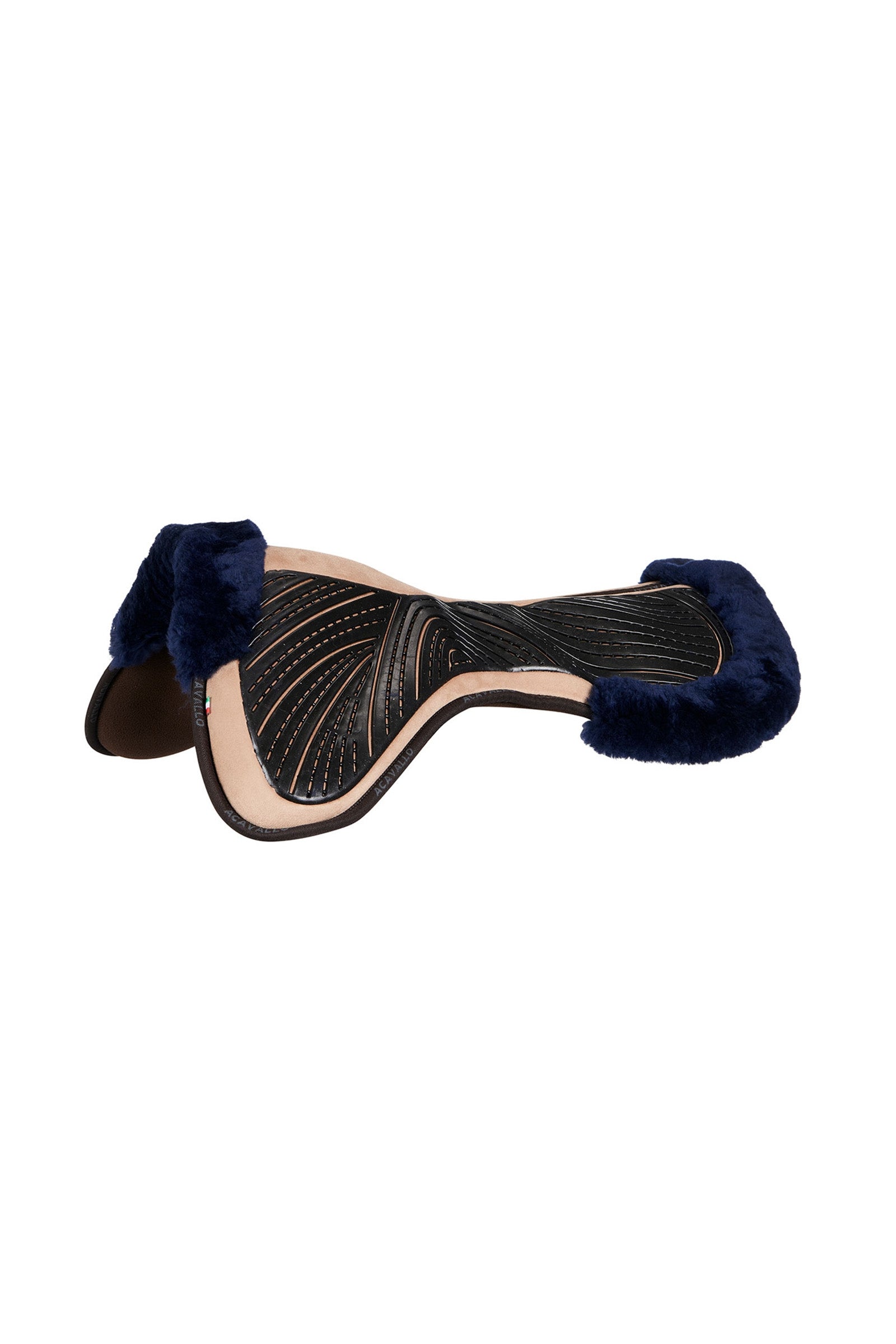 Acavallo Amortisseur en gel et mousse à mémoire de forme Close Contact avec peau de mouton Tapis de selle