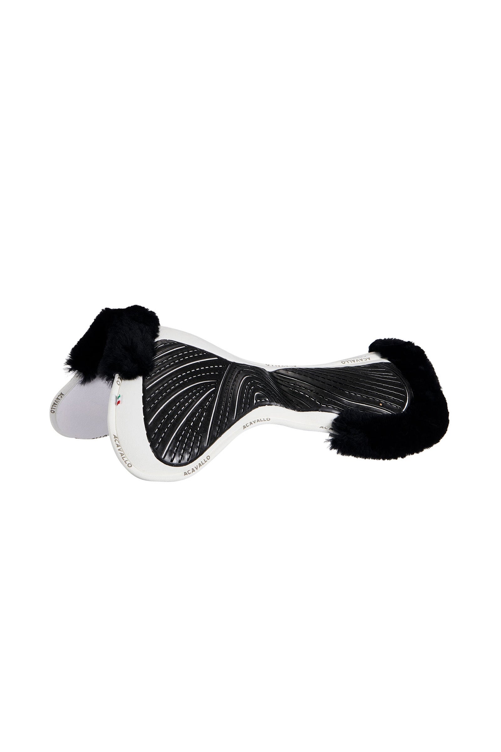Acavallo Amortisseur en gel et mousse à mémoire de forme Close Contact avec peau de mouton Tapis de selle