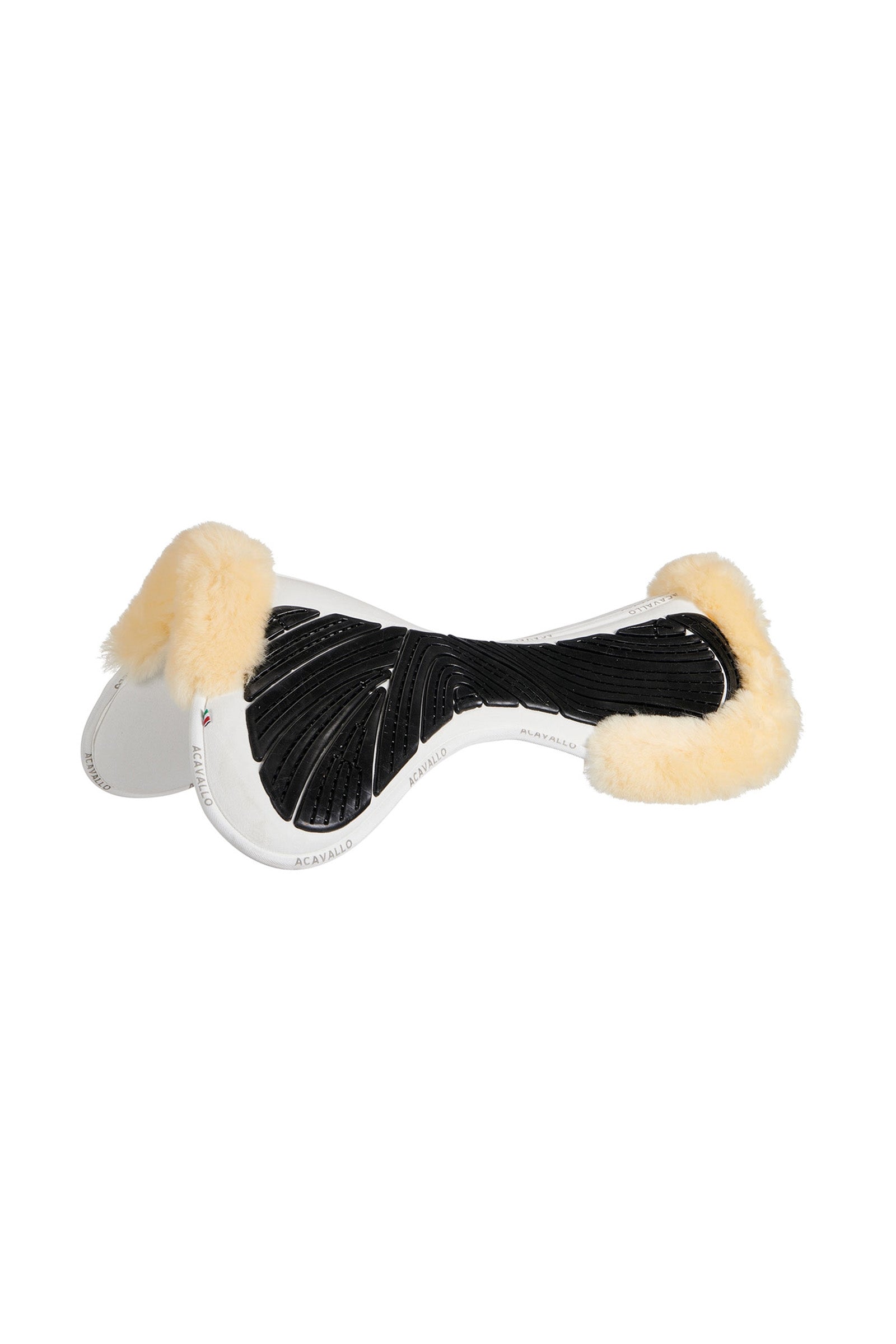 Acavallo Amortisseur en gel et mousse à mémoire de forme Close Contact avec peau de mouton Tapis de selle