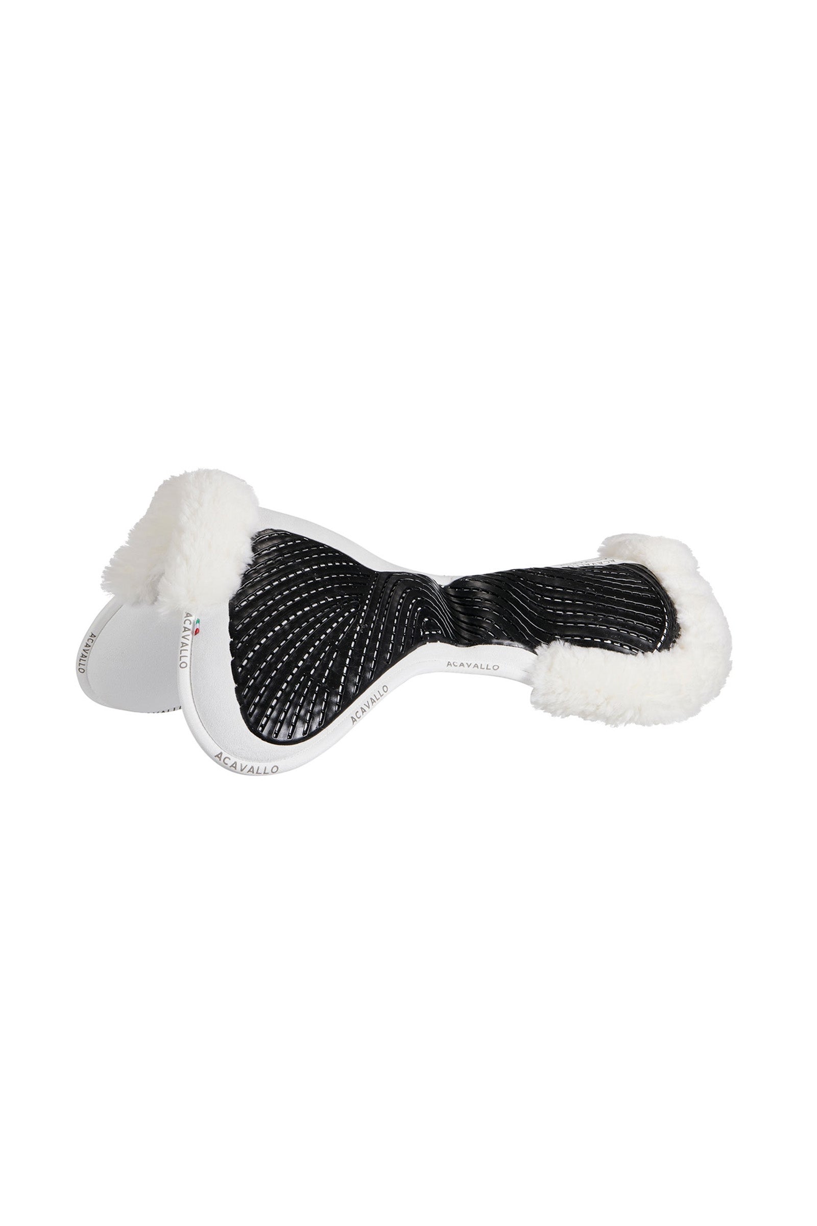 Acavallo Amortisseur en gel et mousse à mémoire de forme Close Contact avec peau de mouton Tapis de selle