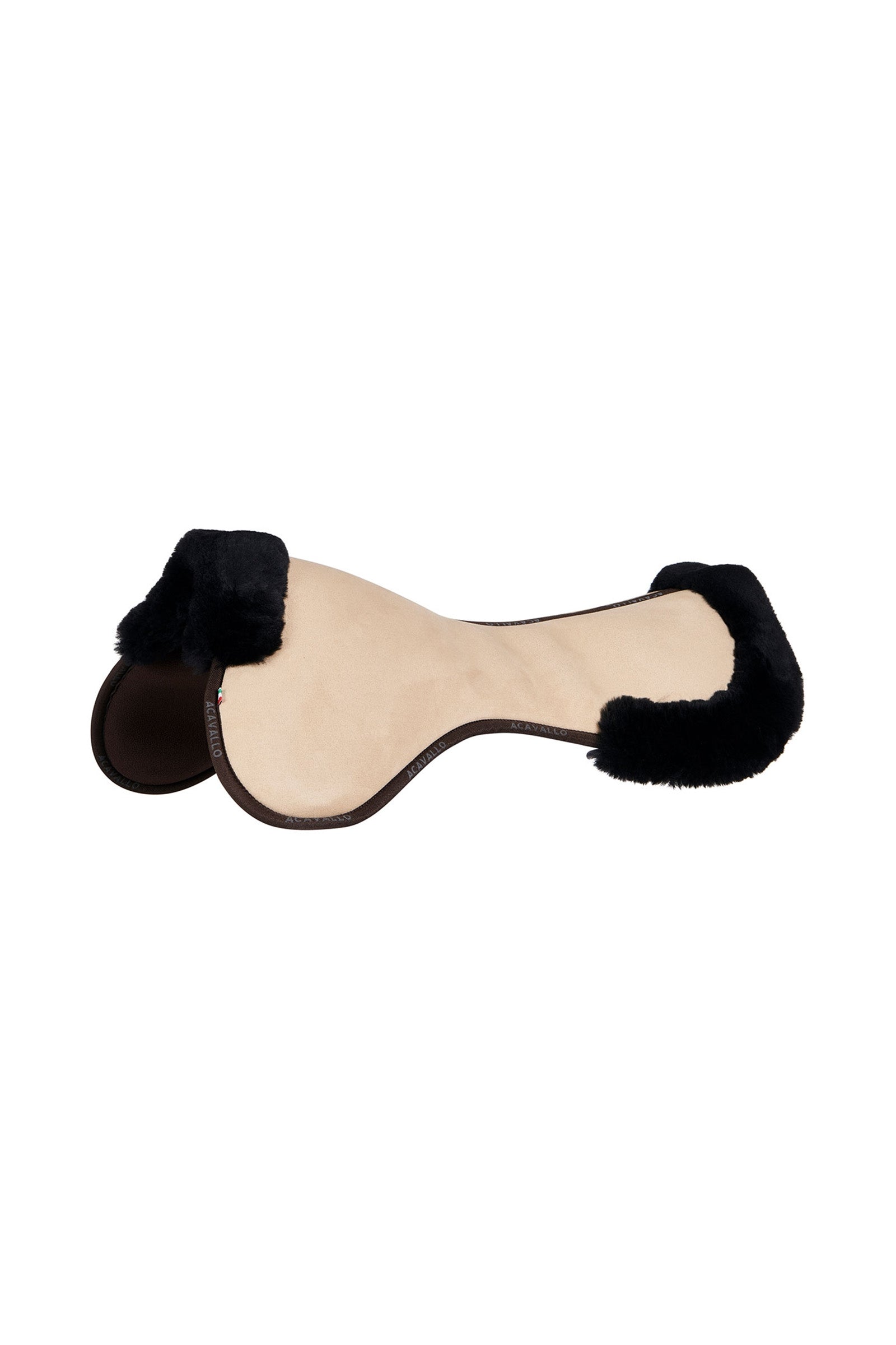 Acavallo Amortisseur en mousse à mémoire de forme Close Contact avec peau de mouton Tapis de selle