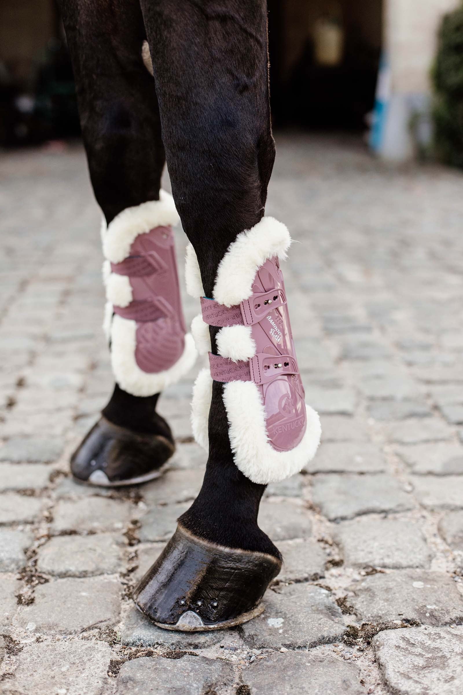 Kentucky Horsewear Guêtres Bamboo Elastic mouton vegan Leg Protection & Hoof Protection for Horses