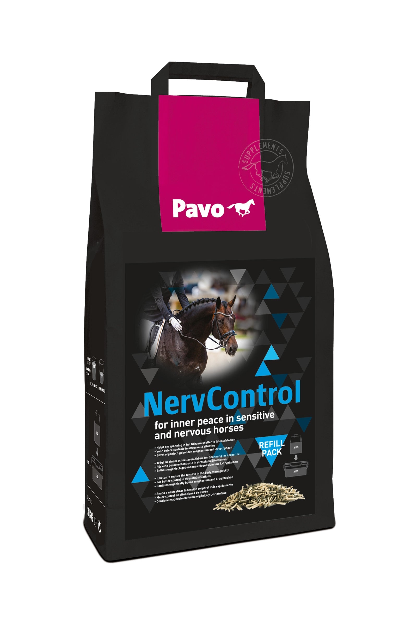 Pavo Recharge NervControl, 3 kg Horse Feed & Nutrition
