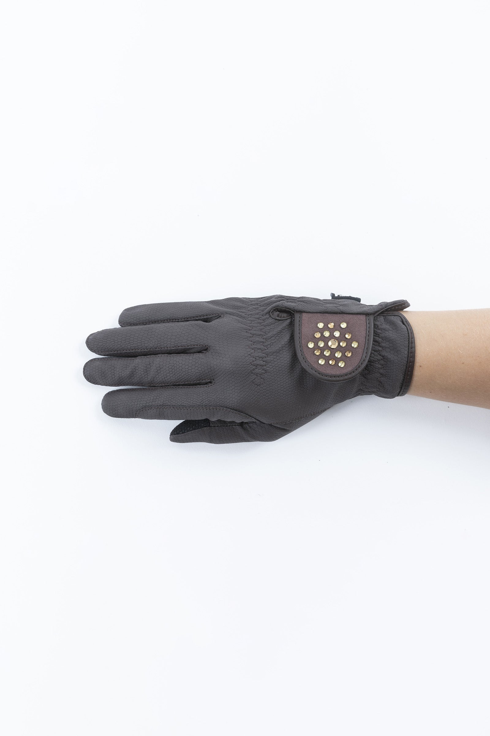 RSL Ascona Riding Gloves with Glitter Stones Gants d'équitation