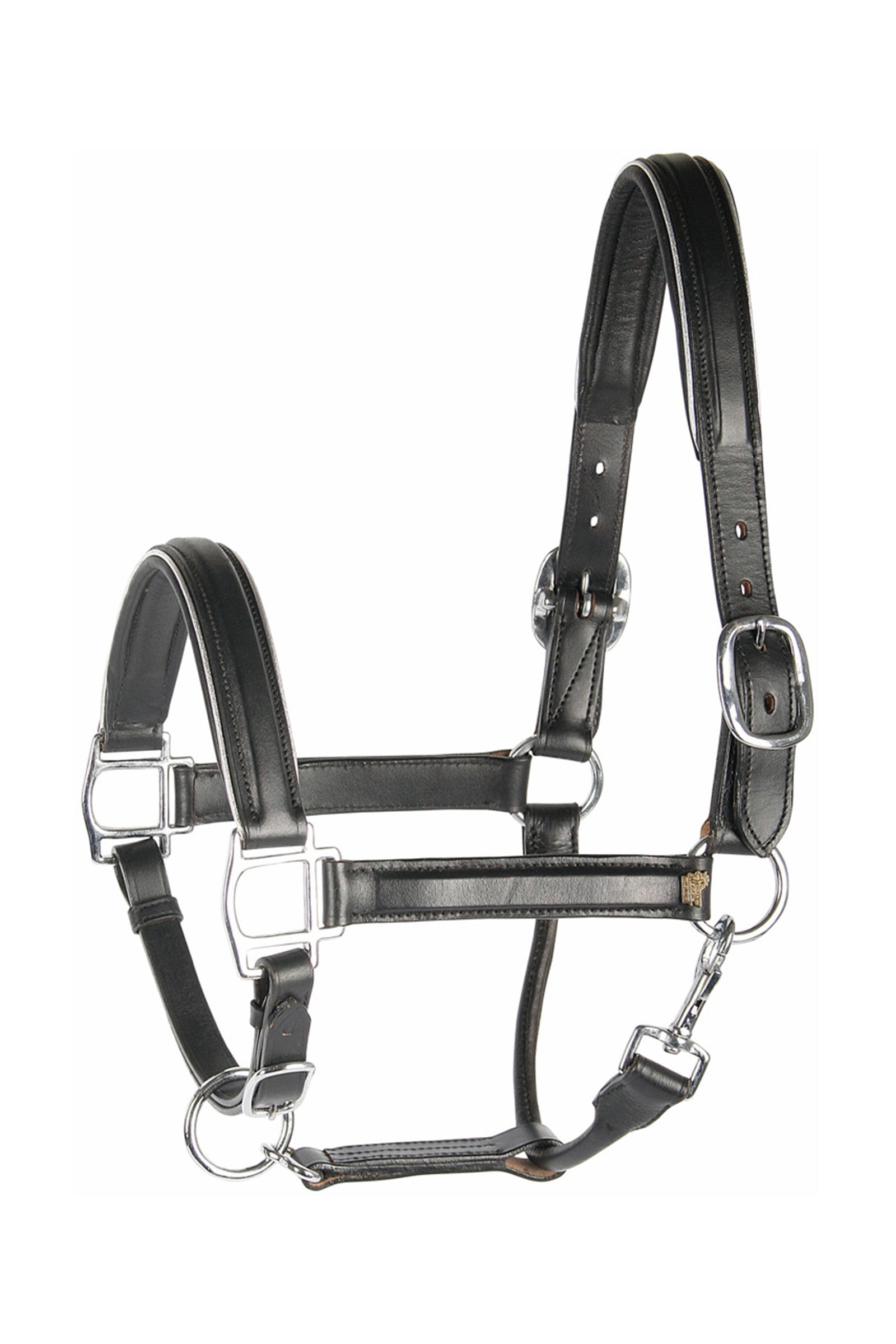 Harry's Horse Licol en cuir noir doublé or ou argent Harry's Horse Licols & longes