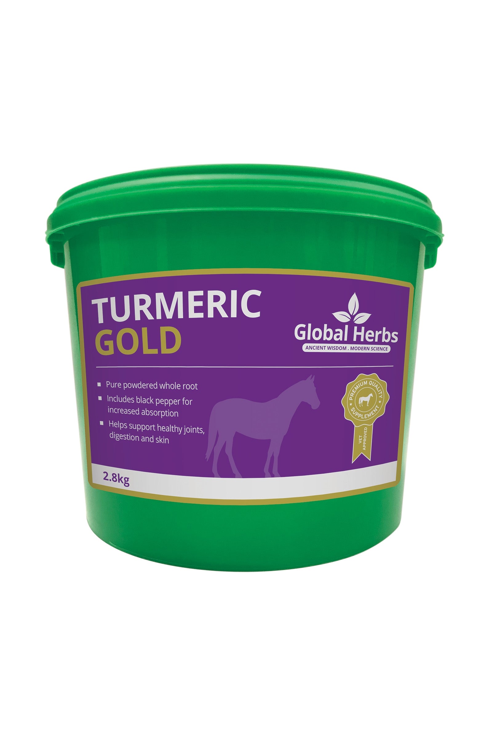 Global Herbs Turmeric Gold 2.8kg Horse Feed & Nutrition