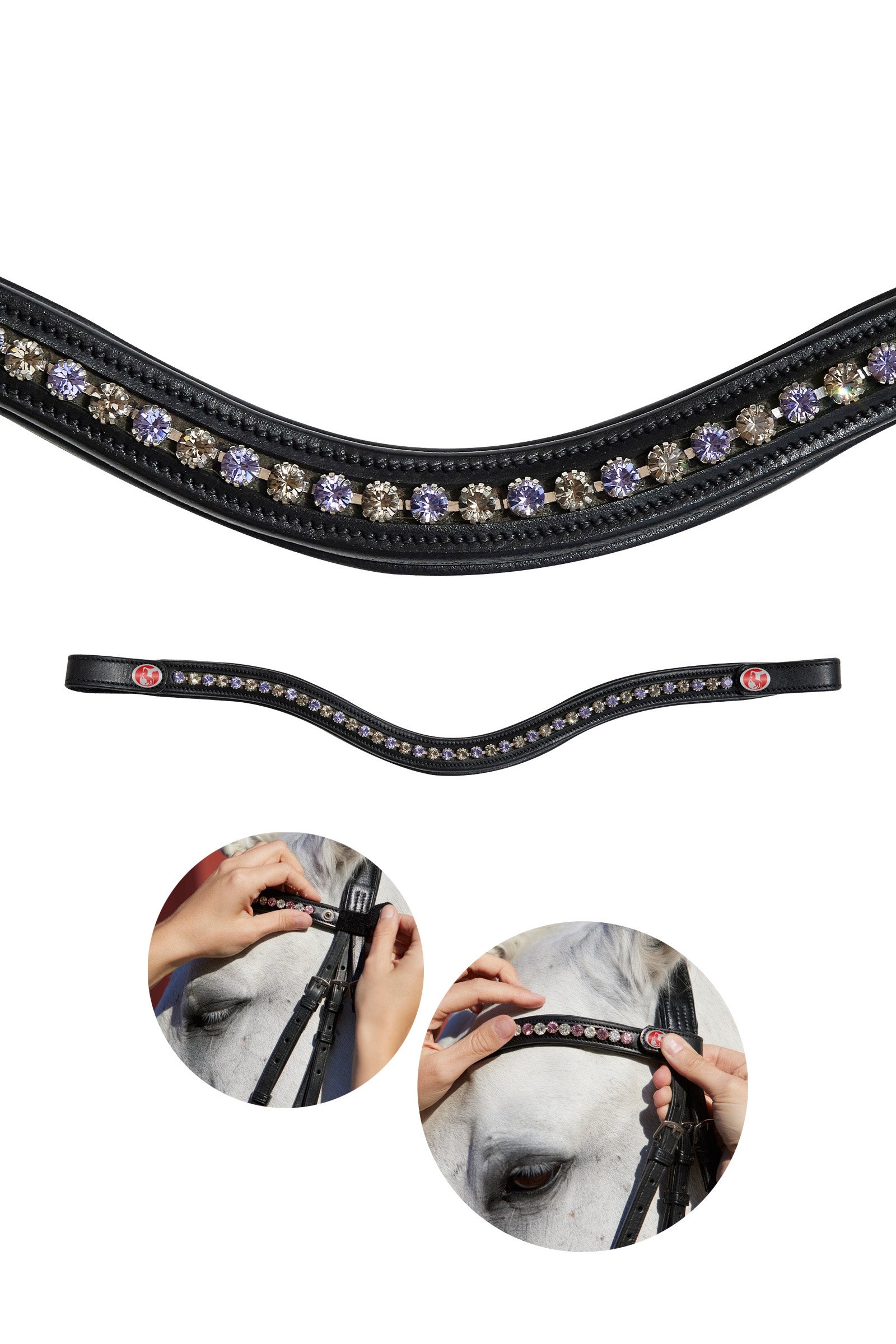 Kieffer FlexiLoop® Crystal Browband Briderie et enrênements