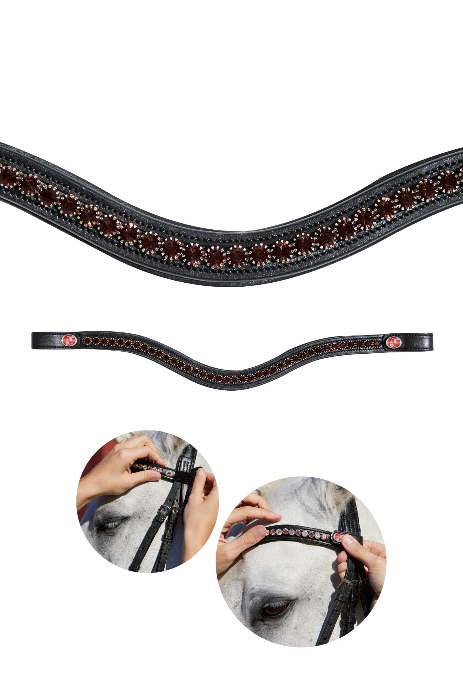 Kieffer FlexiLoop® Crystal Browband Briderie et enrênements