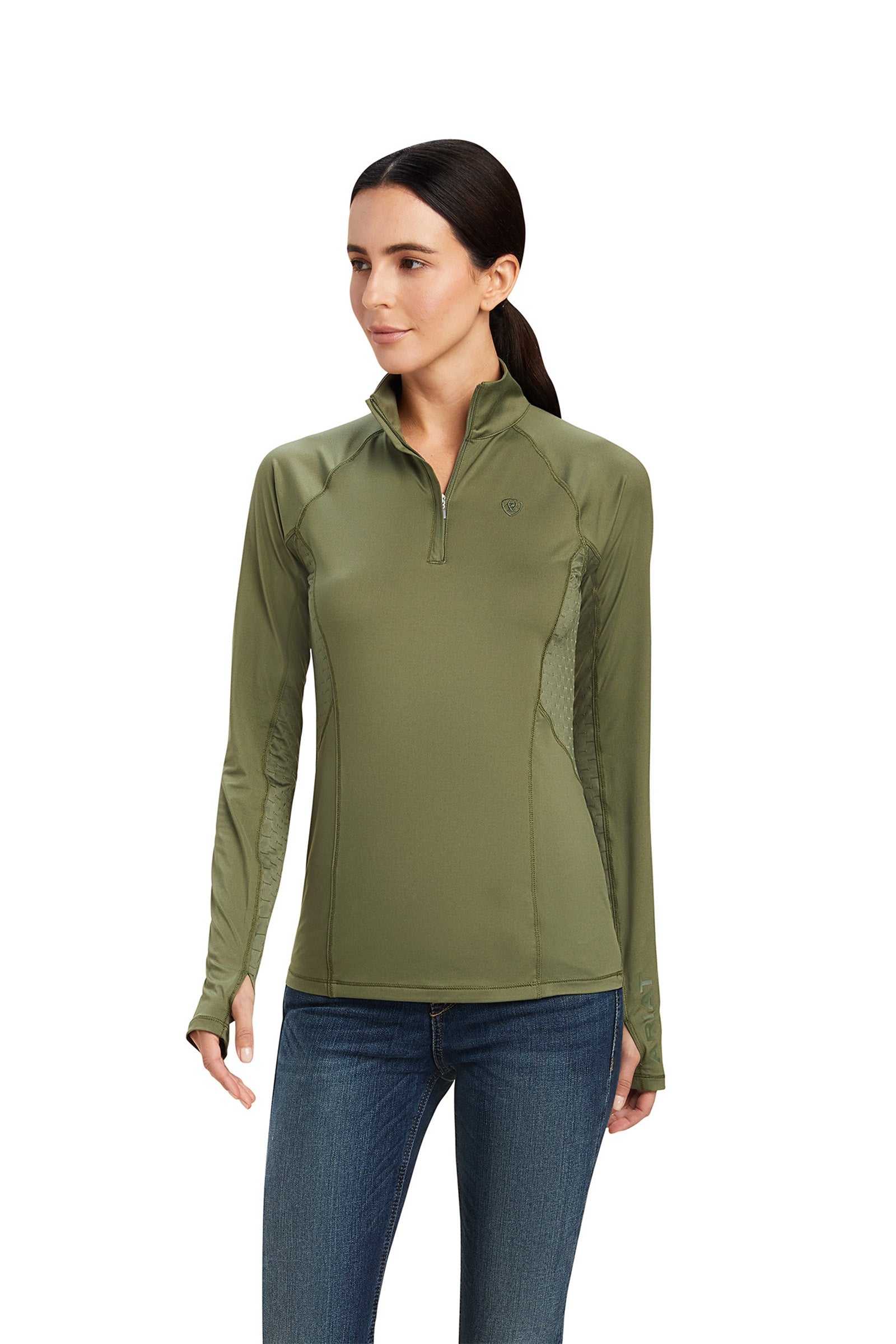 Ariat Lowell 2.0 1/4 Zip Baselayer Vêtements d'équitation femme