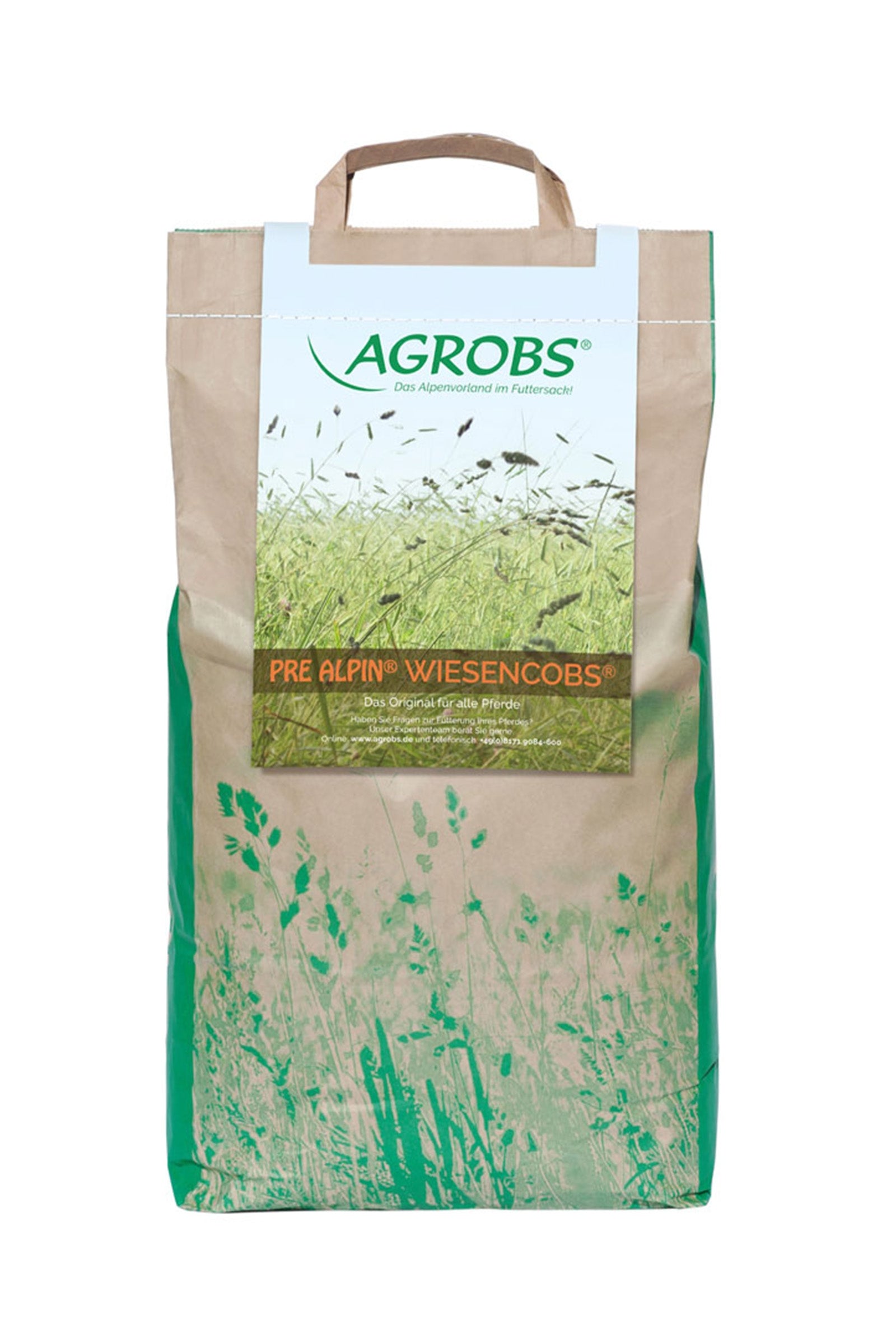 Agrobs Pre Alpin Wiesencobs Hay Cobs, 5kg Horse Feed & Nutrition