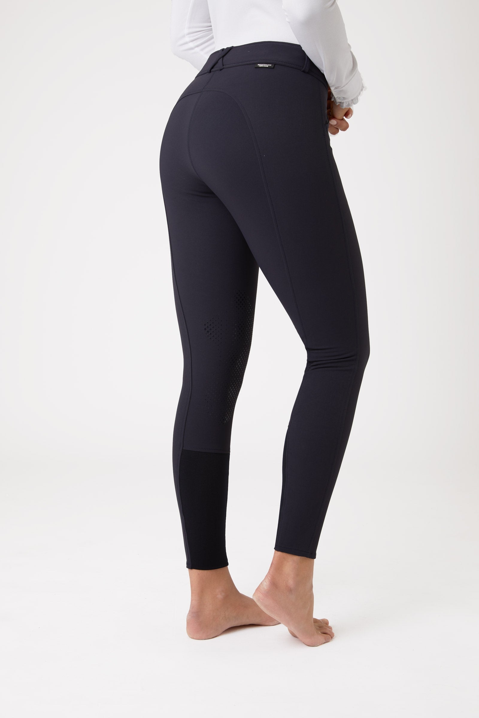 Horze Grand Prix pantalon d’équitation femme avec grip silicone aux genoux, UPF 50+ Womens Breeches
