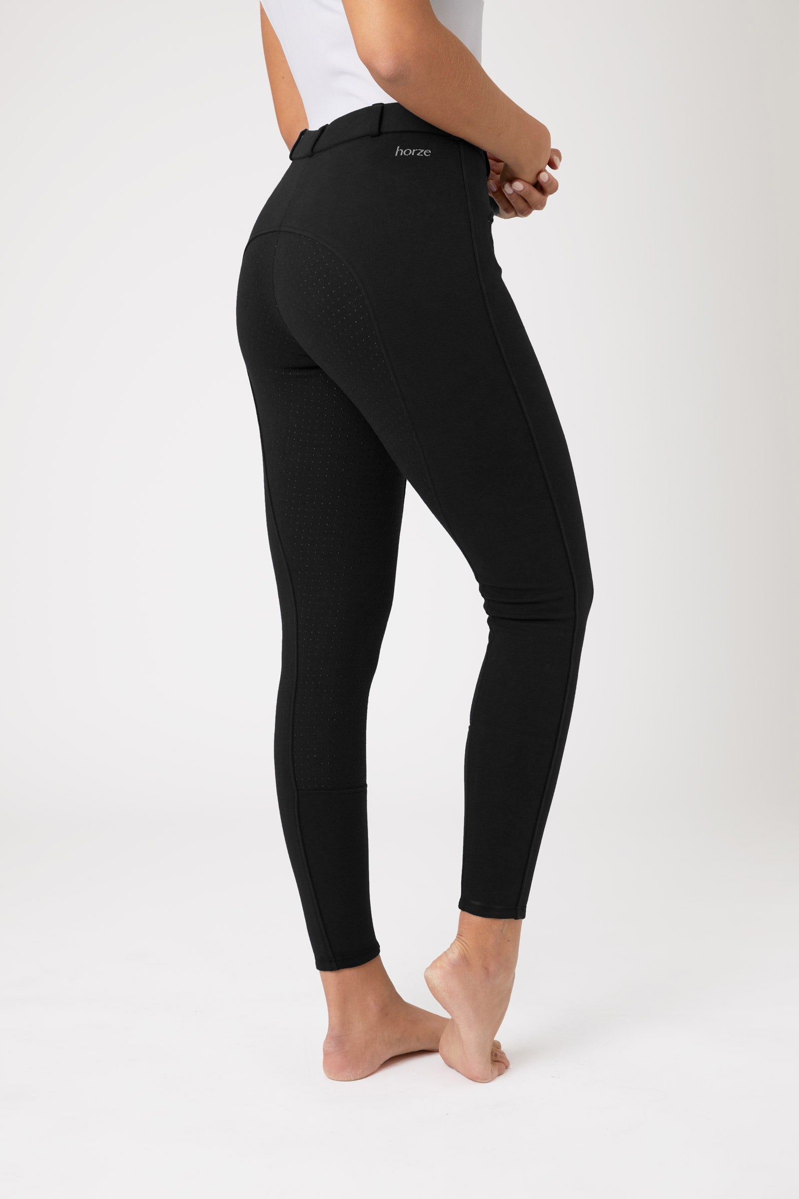 Horze Pantalon d'équitation fond intégral grip silicone Active, femme Womens Breeches