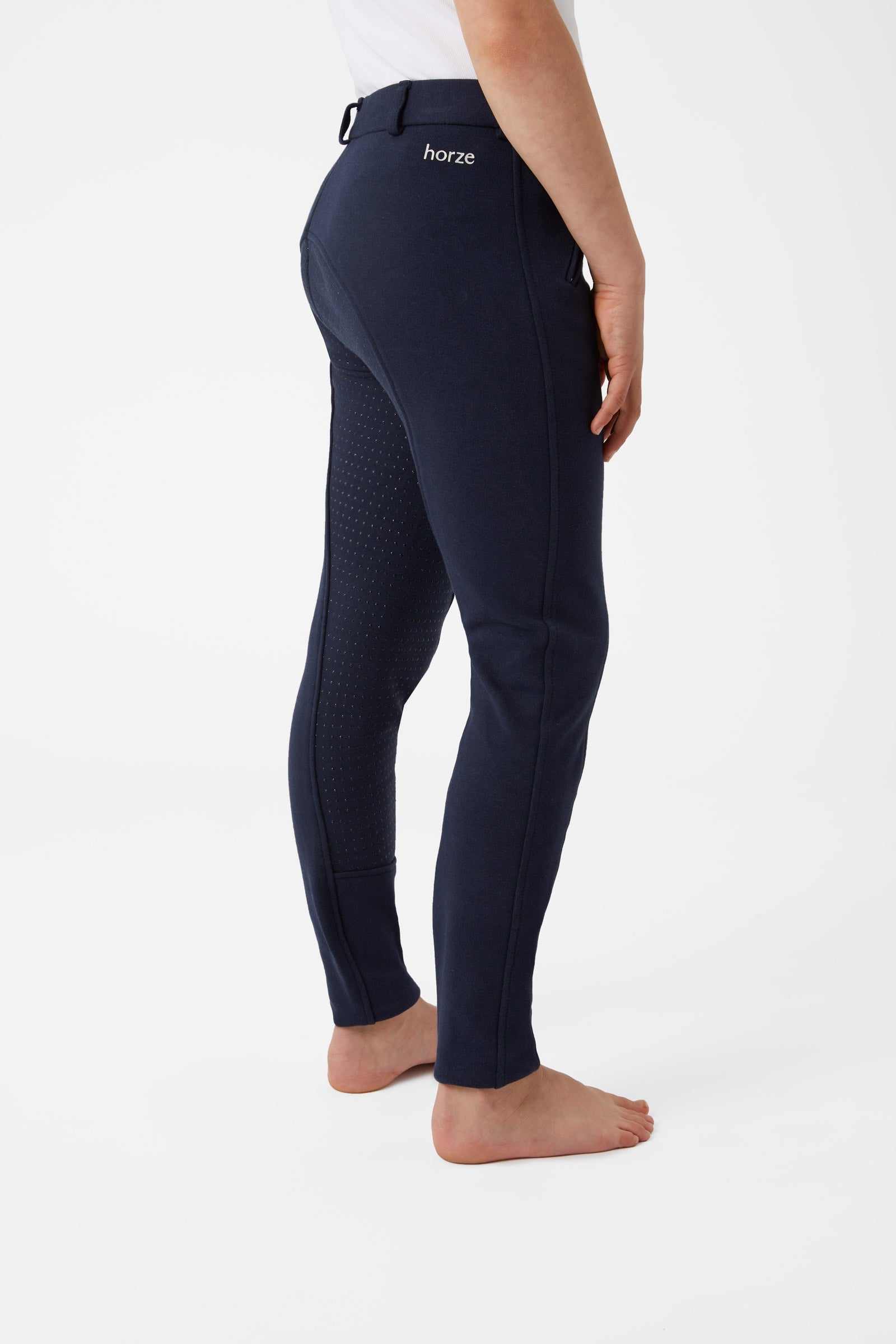 Horze Pantalon d'équitation Active, fond intégral grip silicone, enfant Vêtements d'équitation enfant