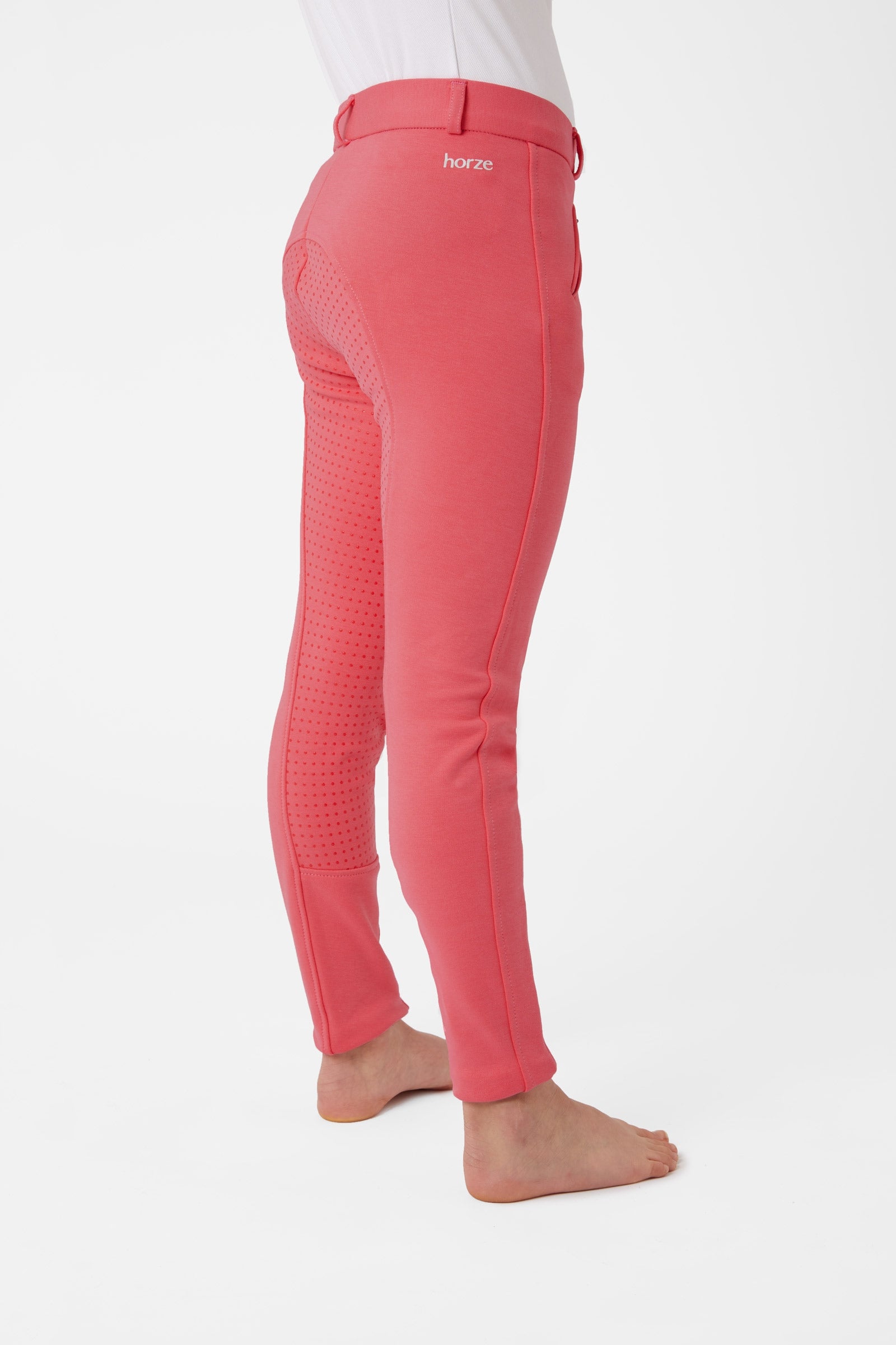 Horze Pantalon d'équitation Active, fond intégral grip silicone, enfant Vêtements d'équitation enfant