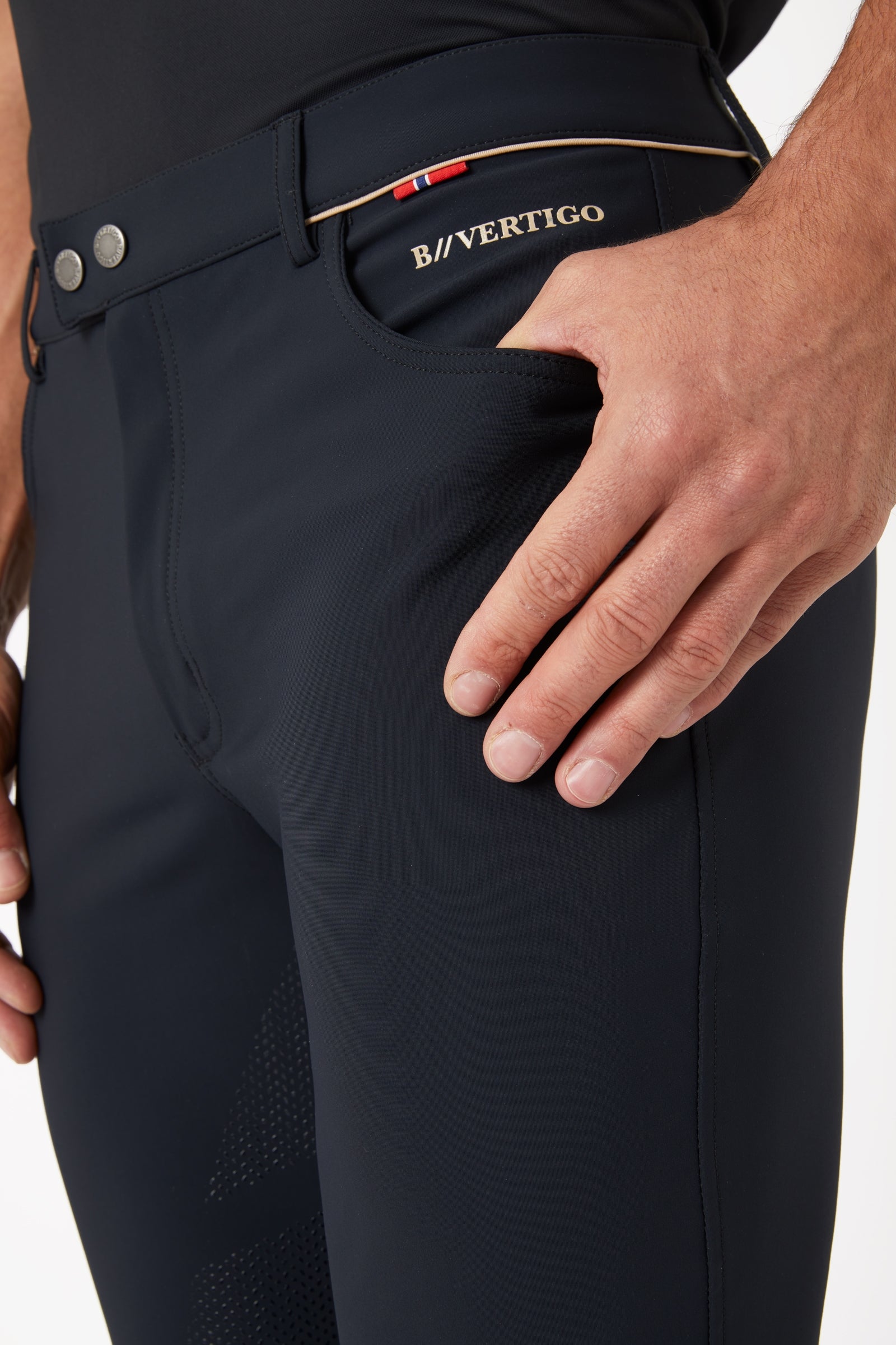 B Vertigo Damien Men's Knee Patch Breeches Mens Riding Clothing