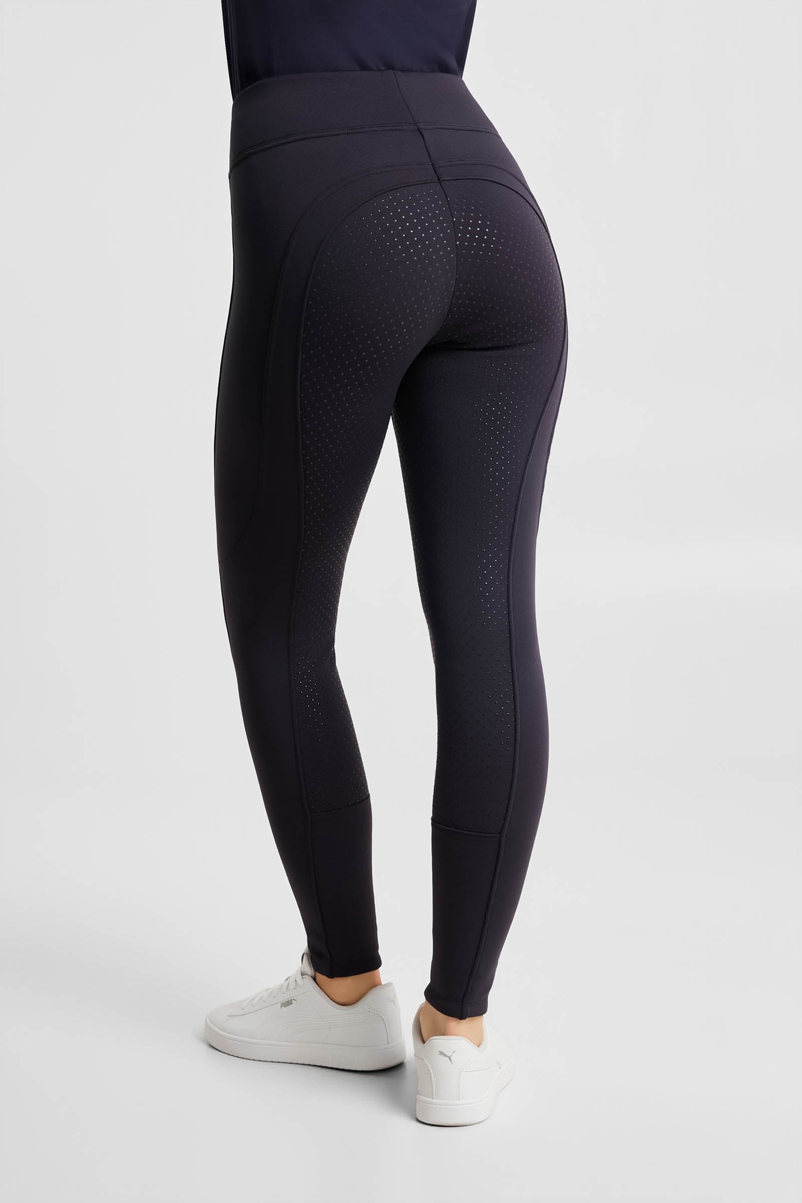 Horze Active Women's Full Grip Winter Riding Tights with Phone Pocket Womens Breeches