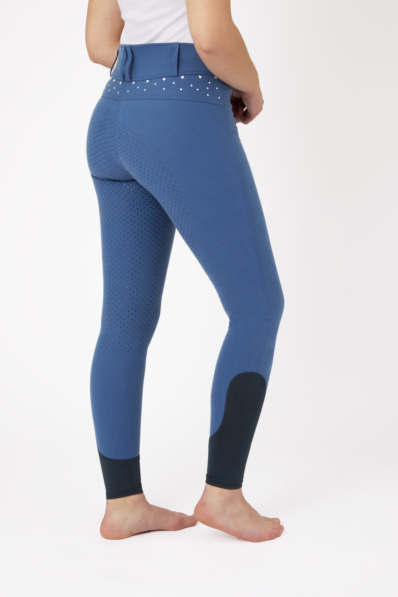 Horze Pantalon d'équitation taille haute avec cristaux Horze, femme Womens Breeches