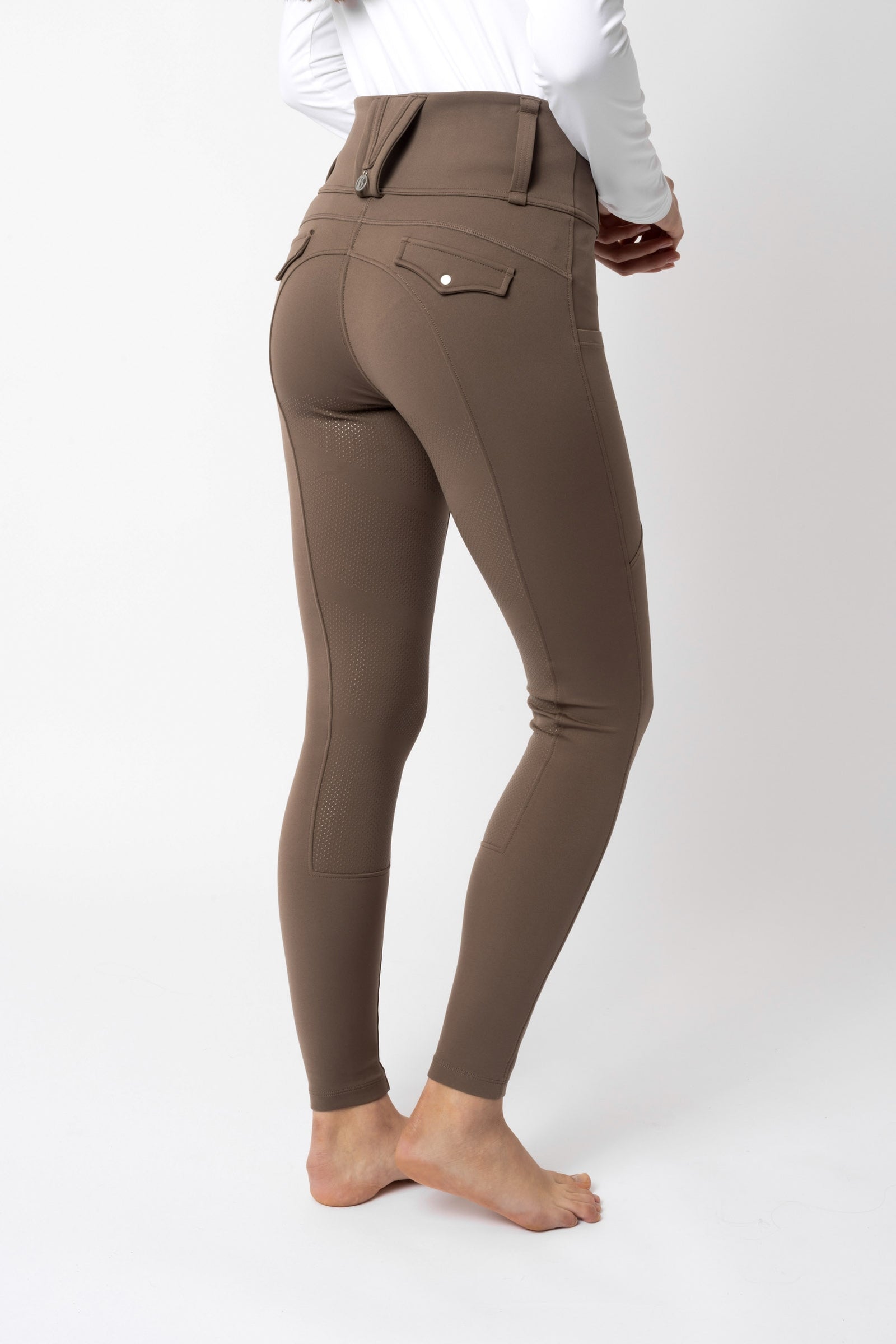 B Vertigo Chiara Women's Compression Hybrid Breeches With Full Grip Womens Breeches